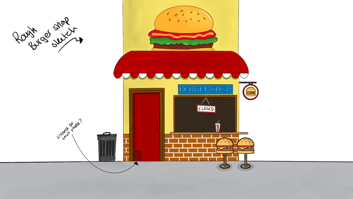 Environment Art (Burger Shop)