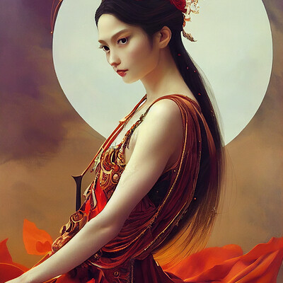 Windwatercloud troberts4 red fox goddess renaissance painting pretty and expr e8ecf910 d40d 4d86 aebf c1c576035034