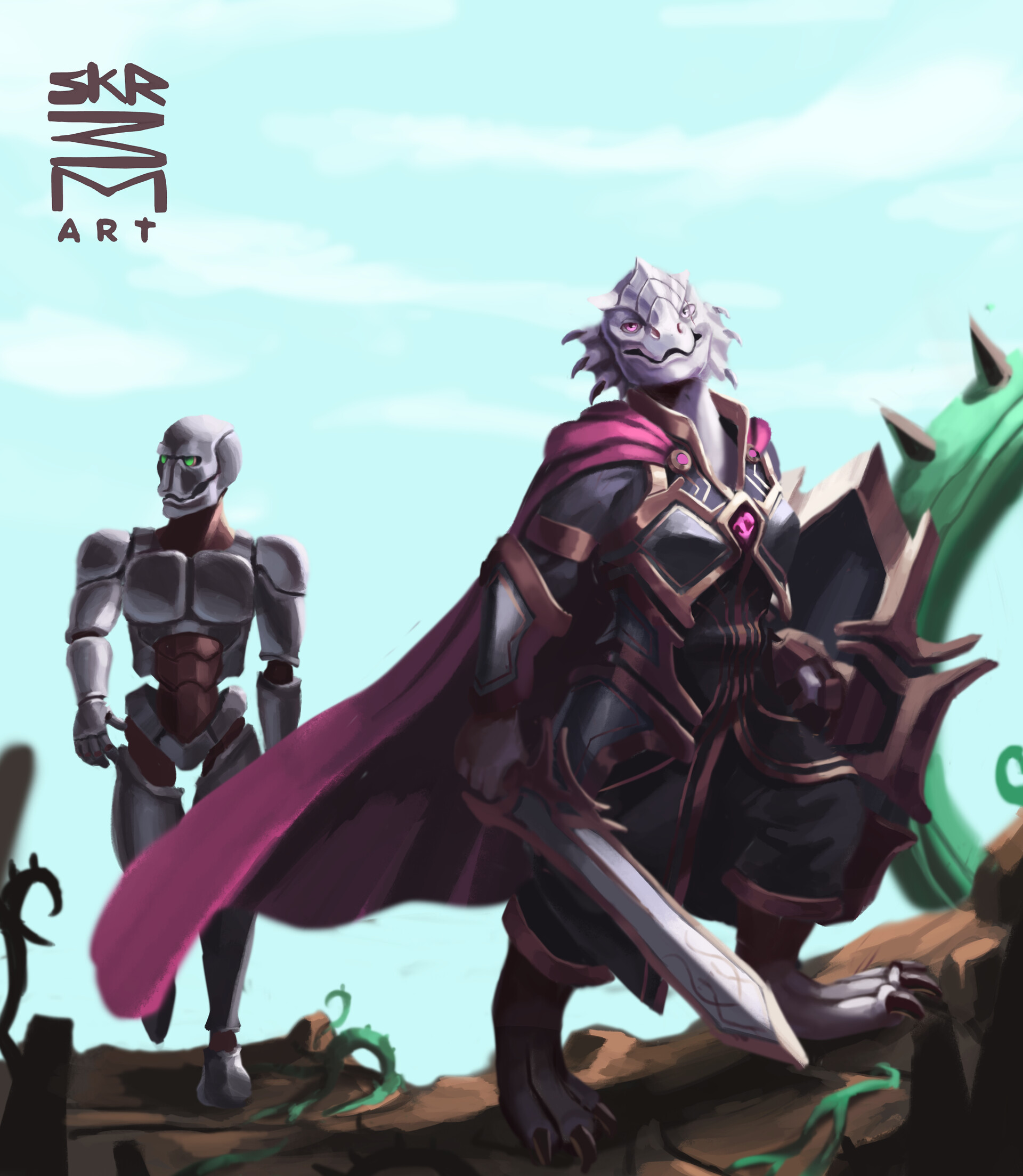 ArtStation Sora and Steel Defender