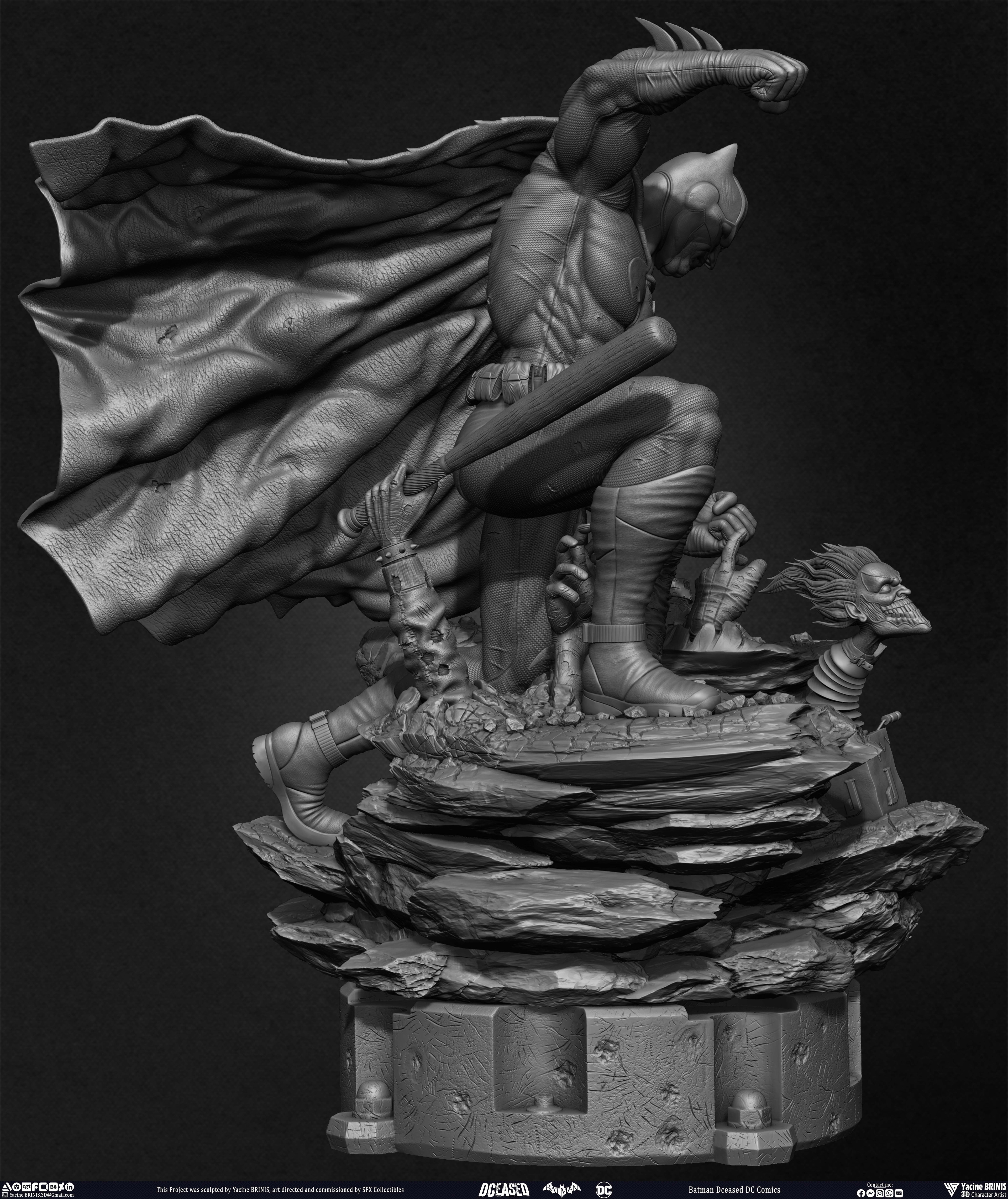 Batman Dceased DC Comics sculpted by Yacine BRINIS 007