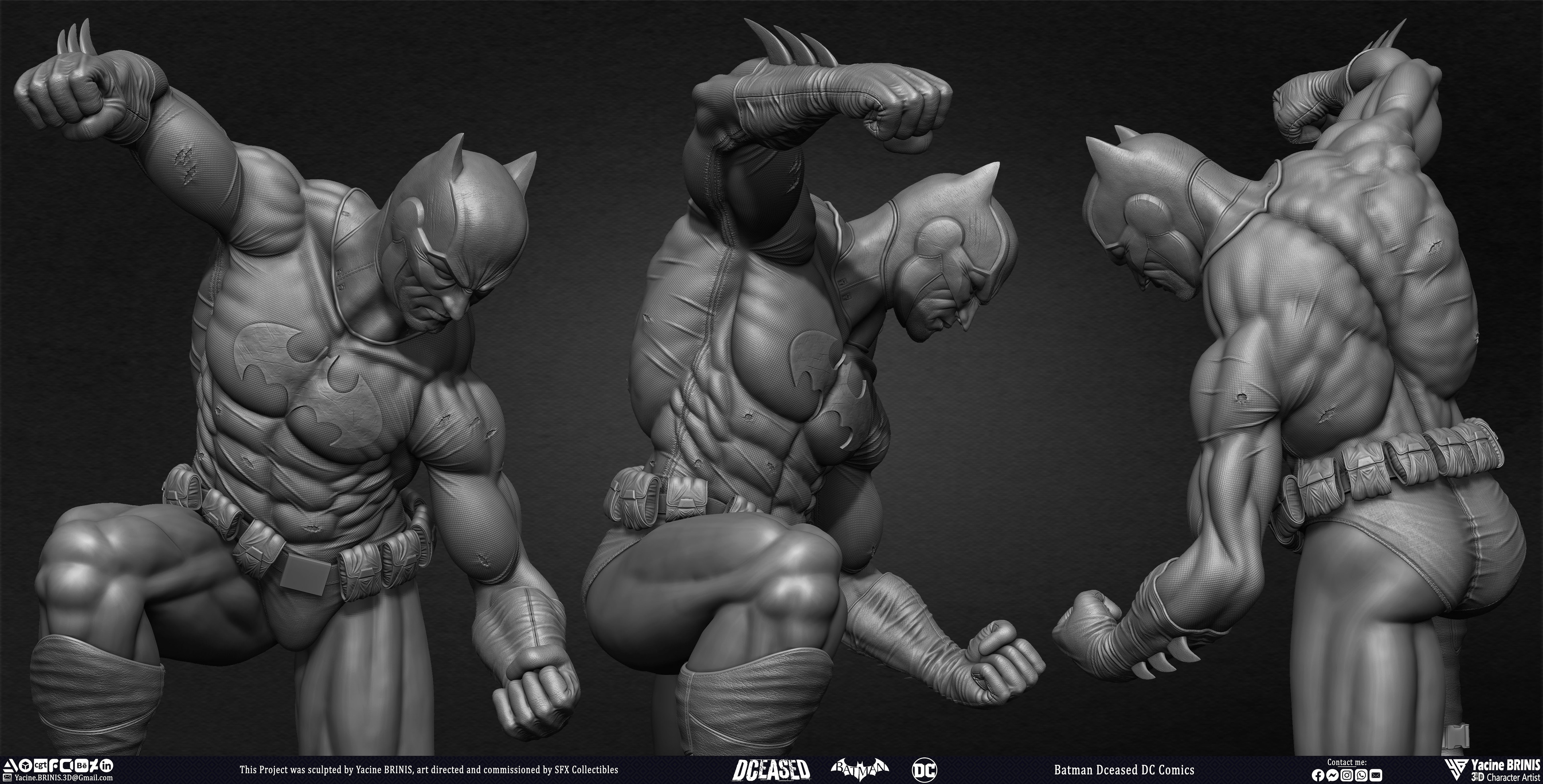 Batman Dceased DC Comics sculpted by Yacine BRINIS 033