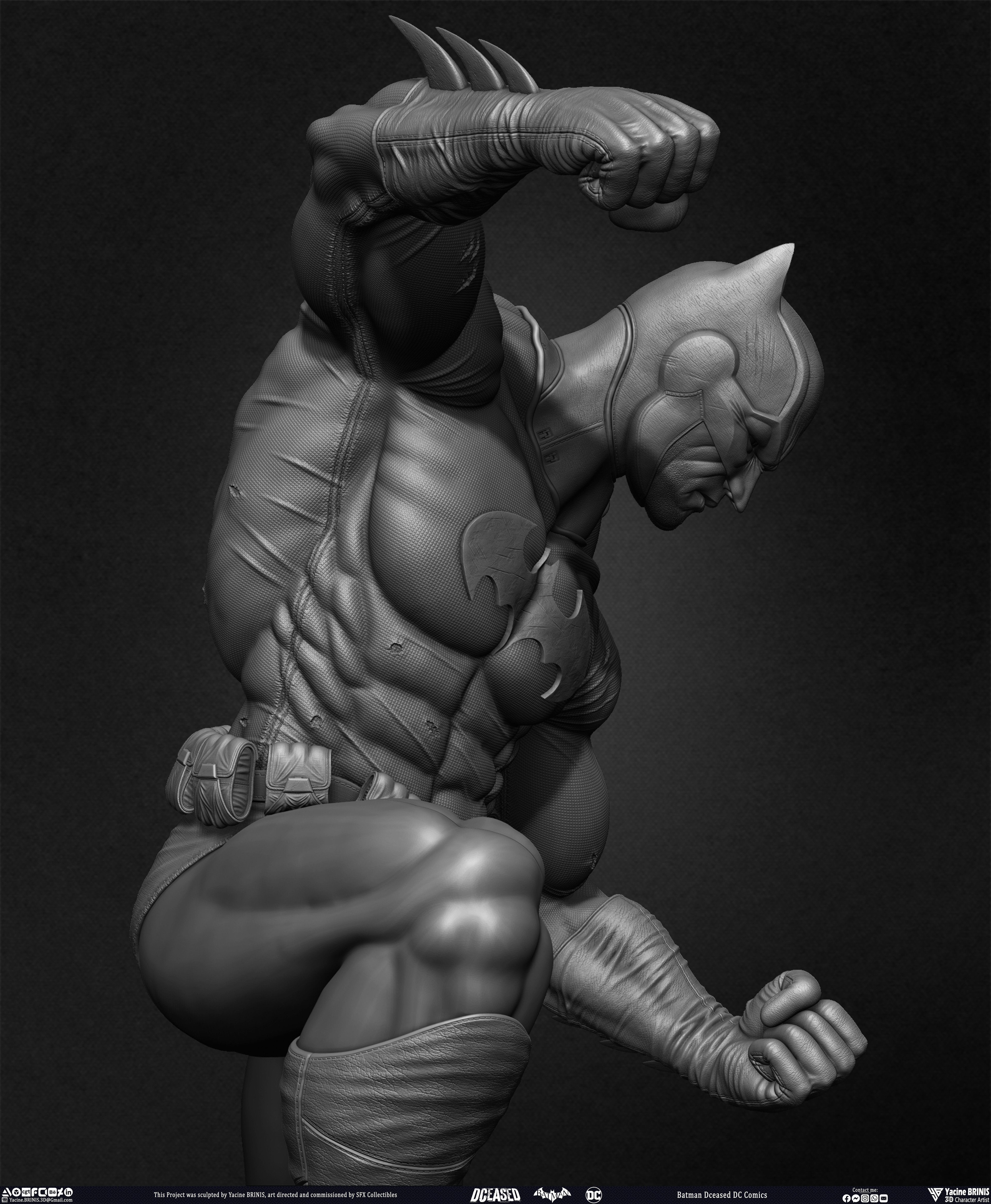 Batman Dceased DC Comics sculpted by Yacine BRINIS 035