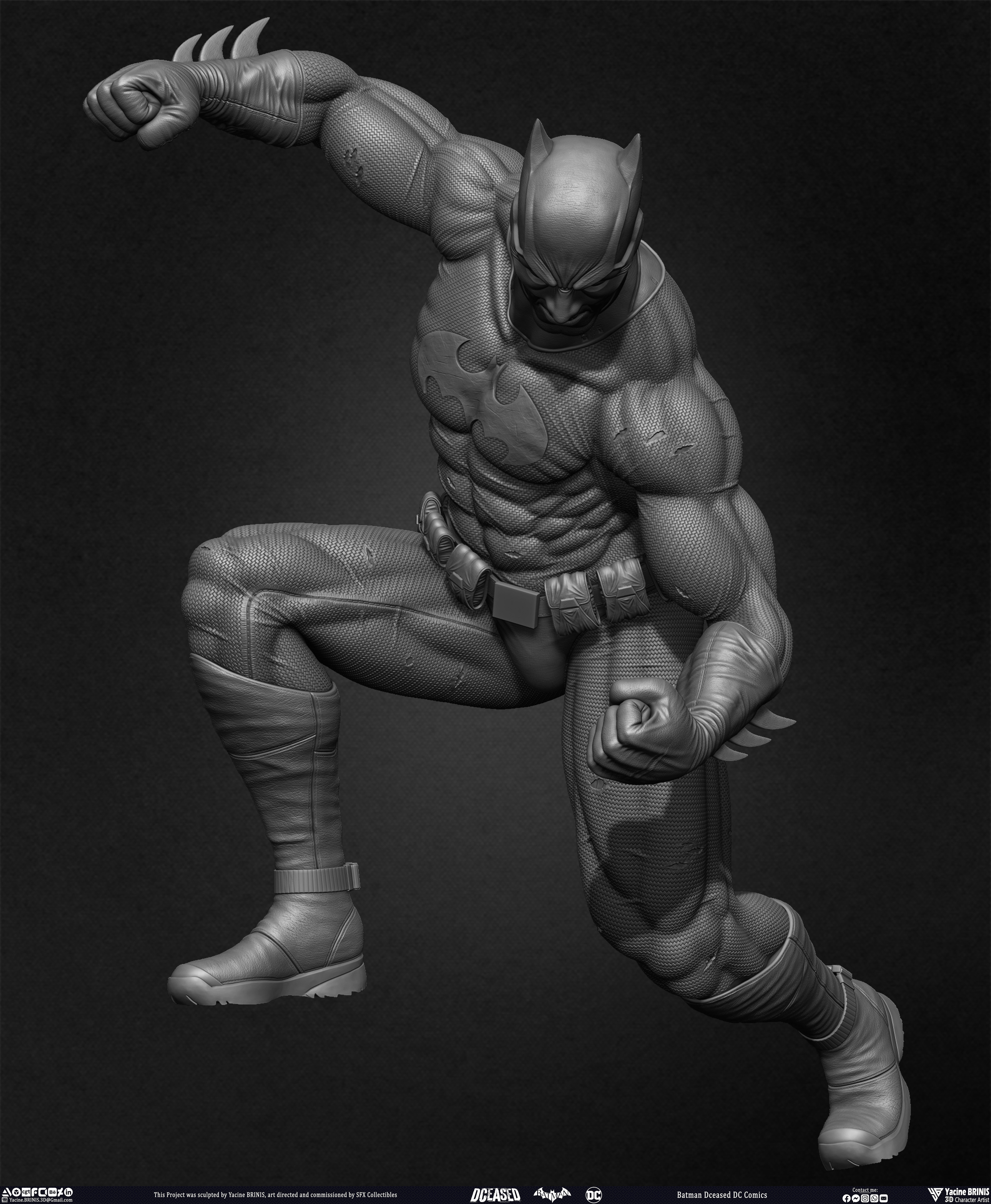 Batman Dceased DC Comics sculpted by Yacine BRINIS 038