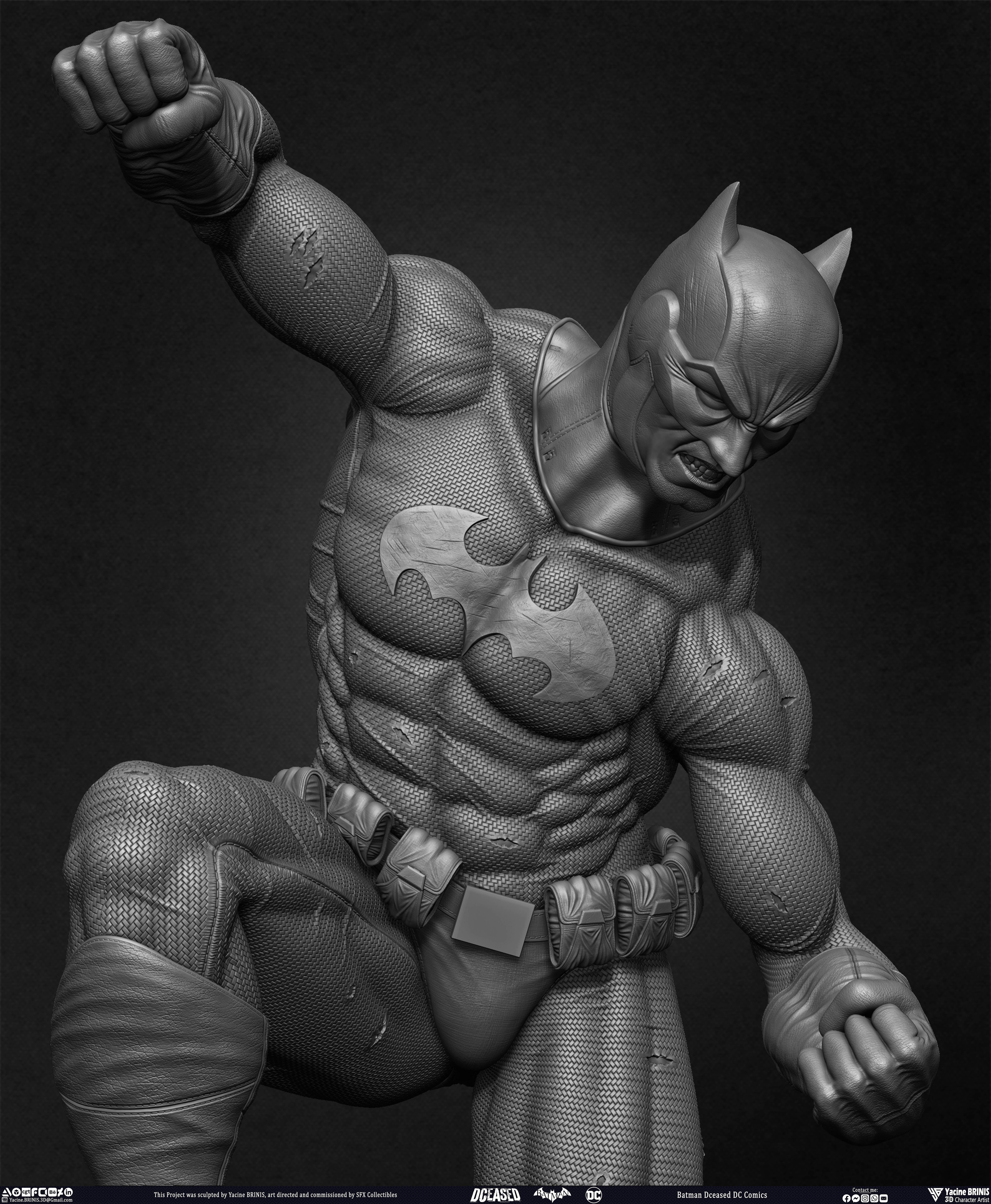 Batman Dceased DC Comics sculpted by Yacine BRINIS 042