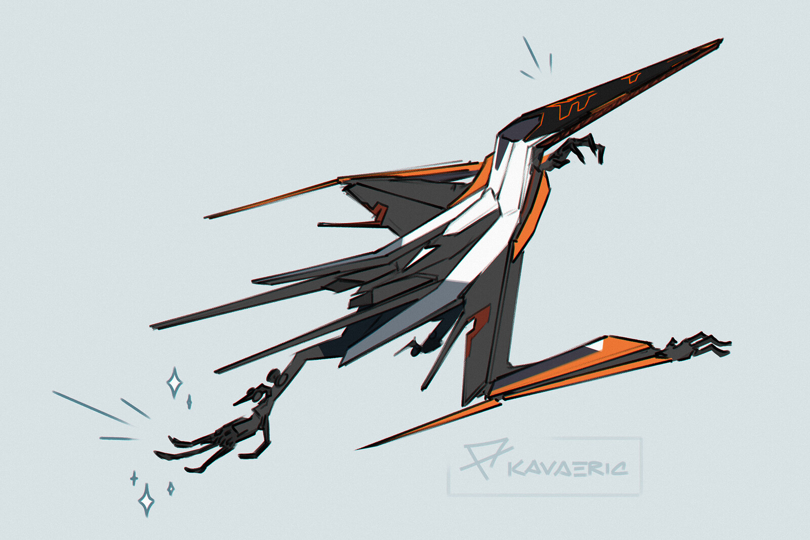 Talons not for tarmac.