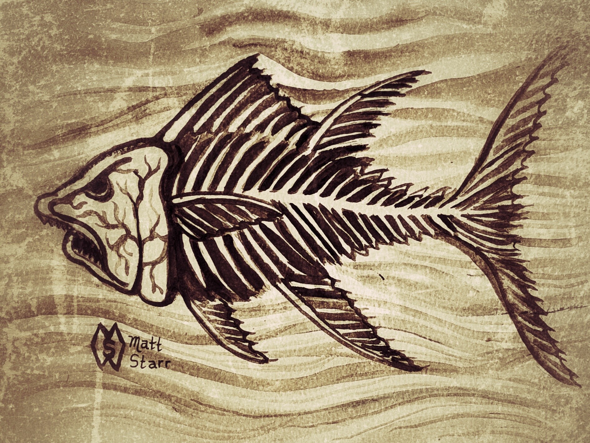 ArtStation - Fish Skeleton