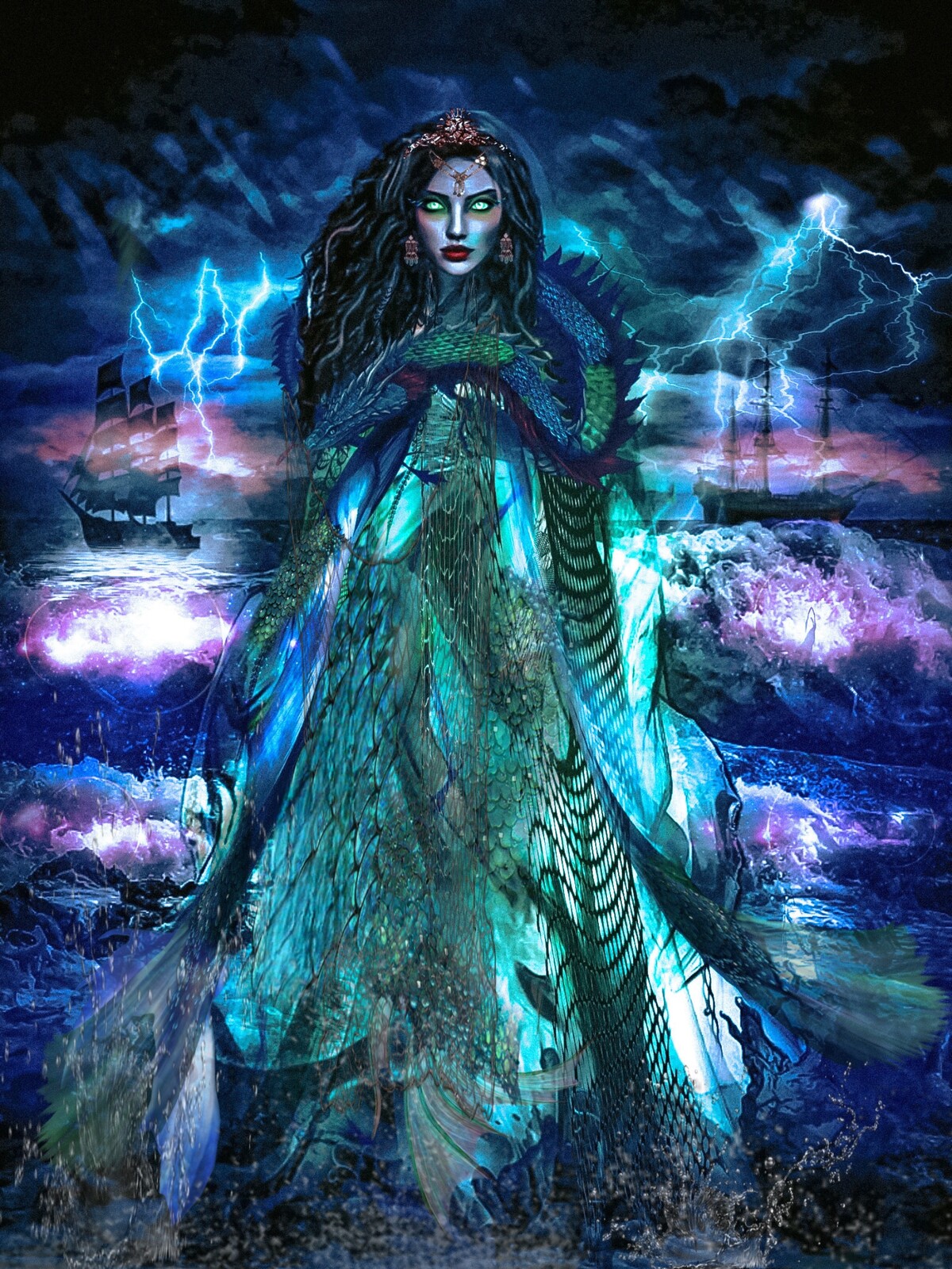 Interpretation of the Indonesian sea Goddess, Nyai Roro Kidul