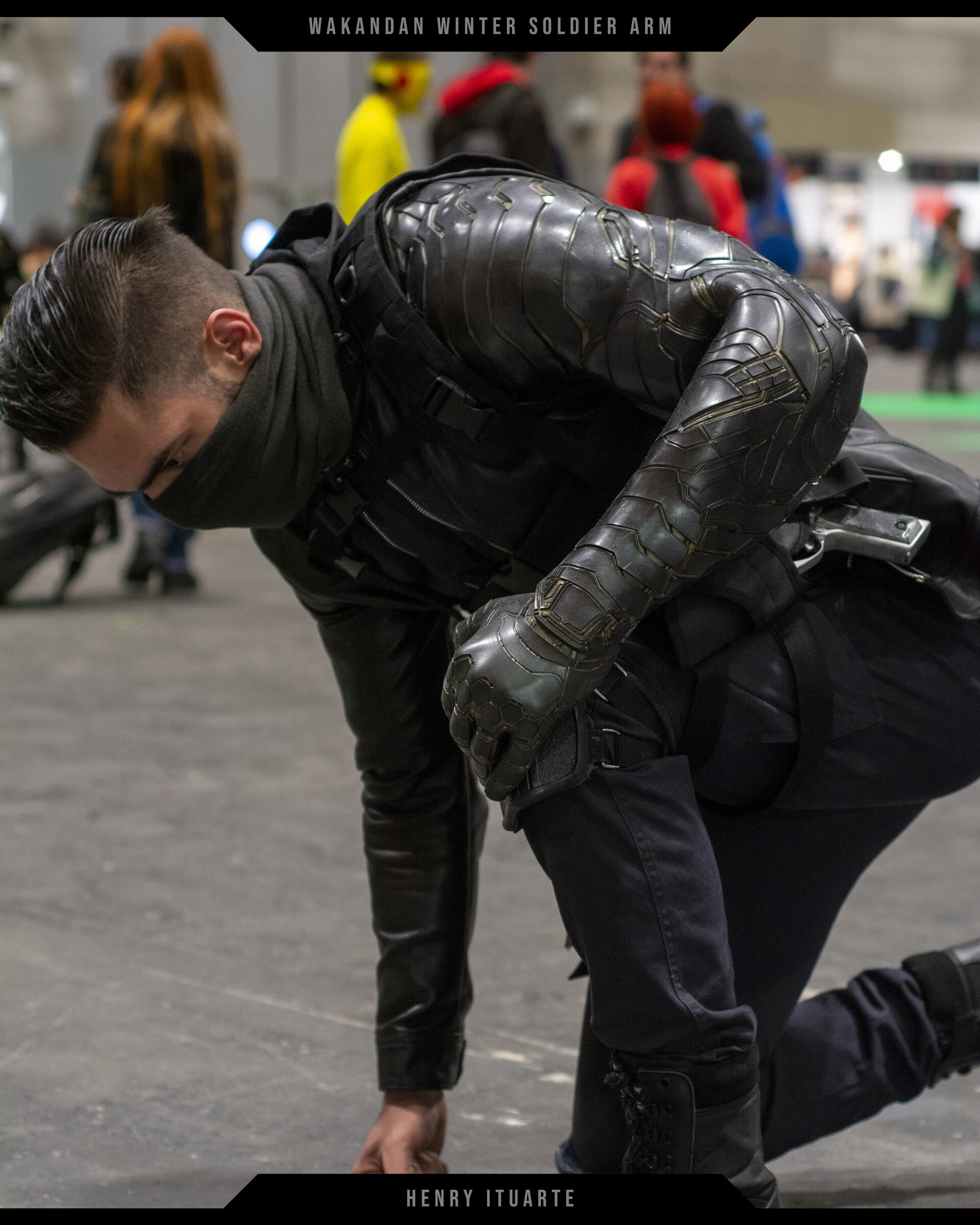 Winter soldier costume arm top