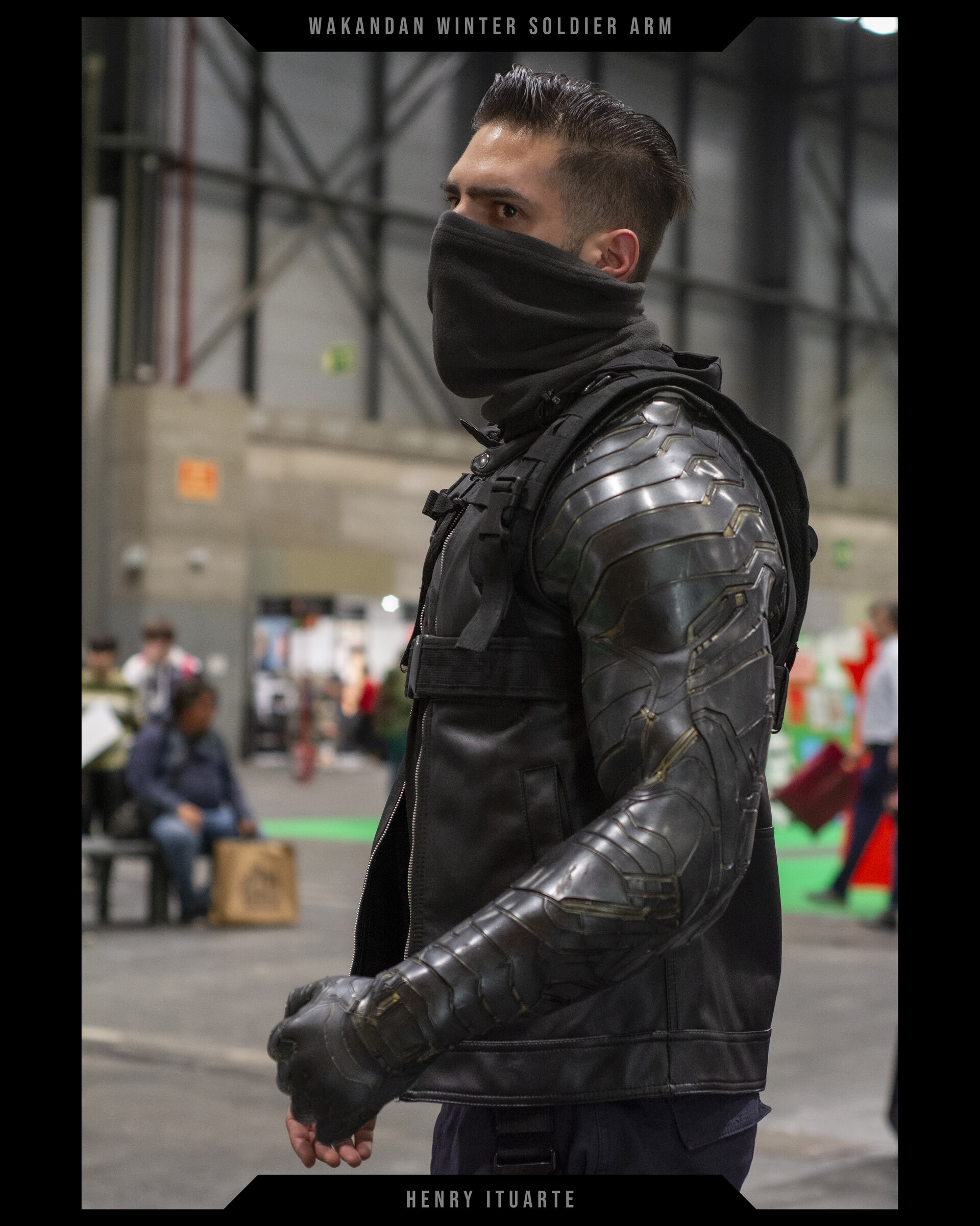 Winter soldier costume arm top