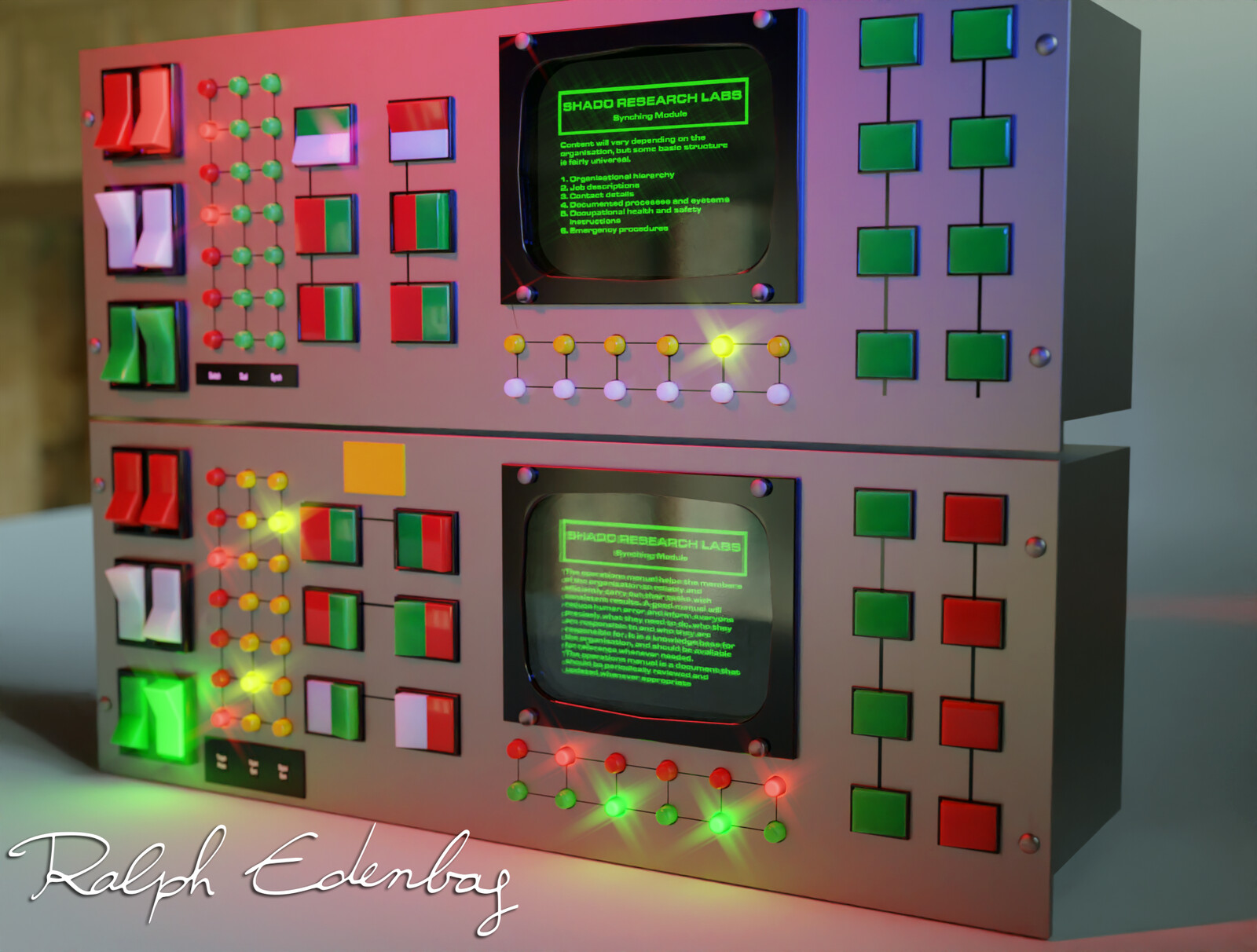 This console appeared only in the last 7 episodes so it might finally not appear in the last reander