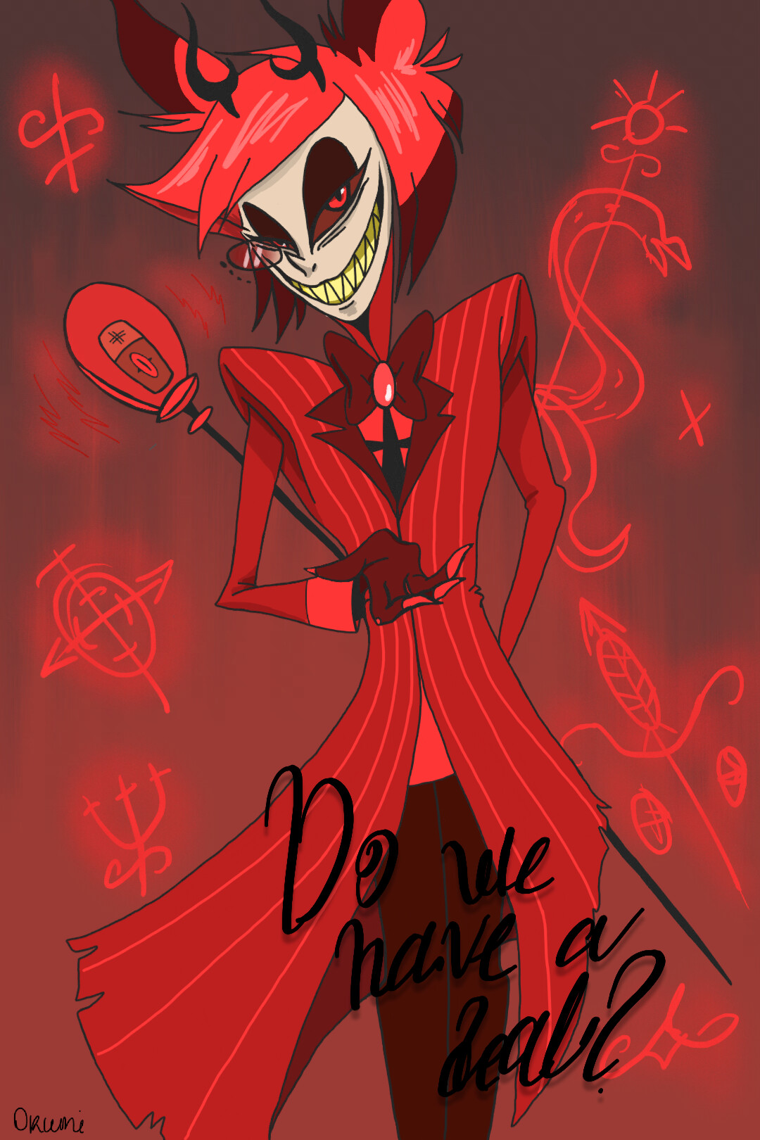 Artstation alastor hazbin hotel