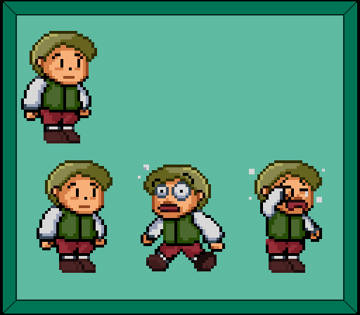 Daniel Morales 16 bit pixelart character animated sheet