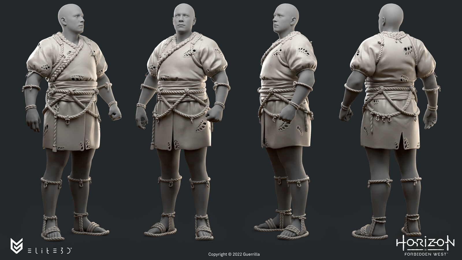 I worked on the Low, Bakes and Textures of Quen Heavy