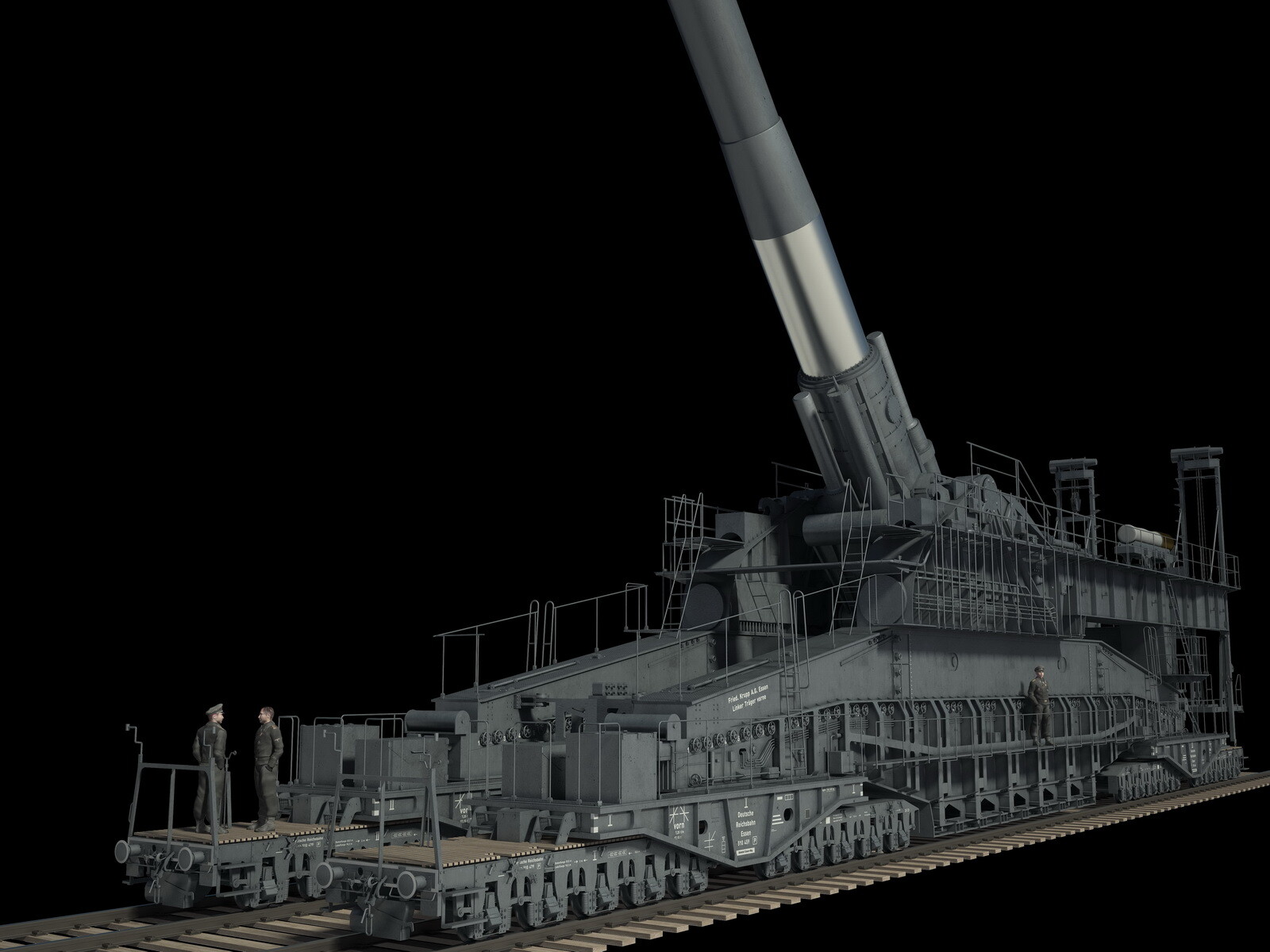 schwerer gustav 80cm railway artillery 1/160 (RPYRA6KN3) by 3dtankfactory