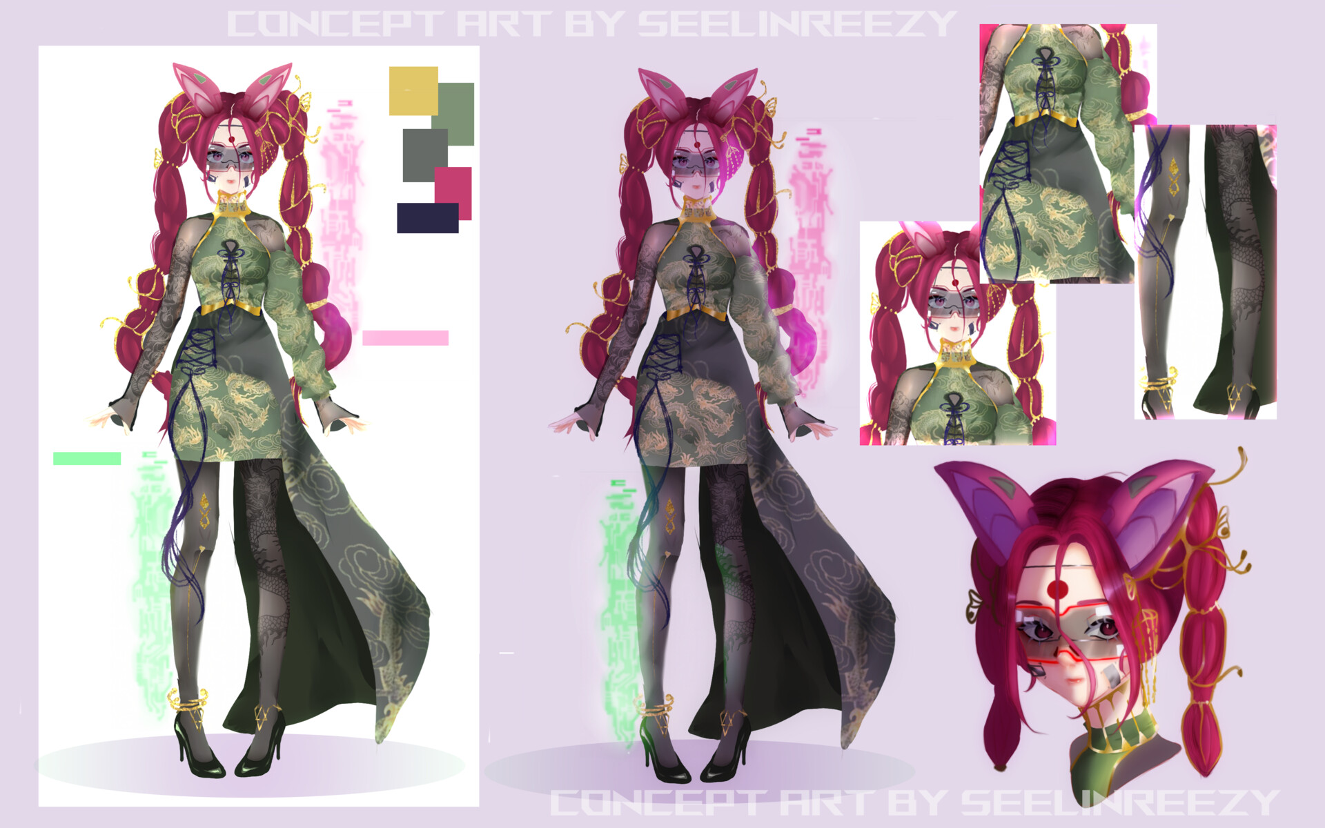 ArtStation conceptart and reference character