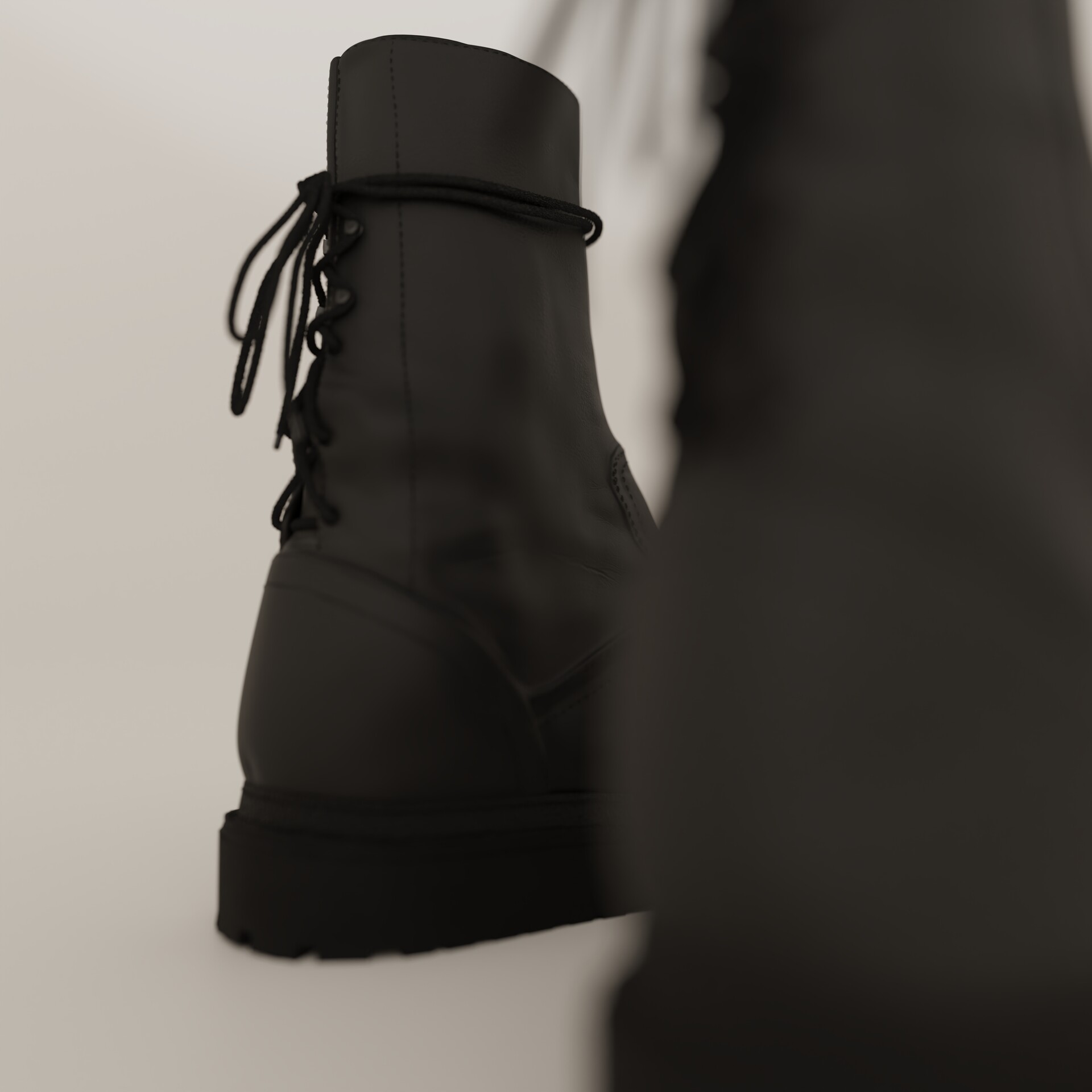 Ann demeulemeester vitello backlace boots best sale