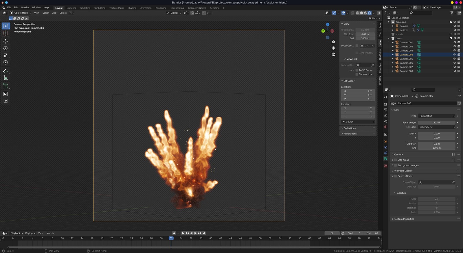 explosions (fire &amp; smoke simulation)