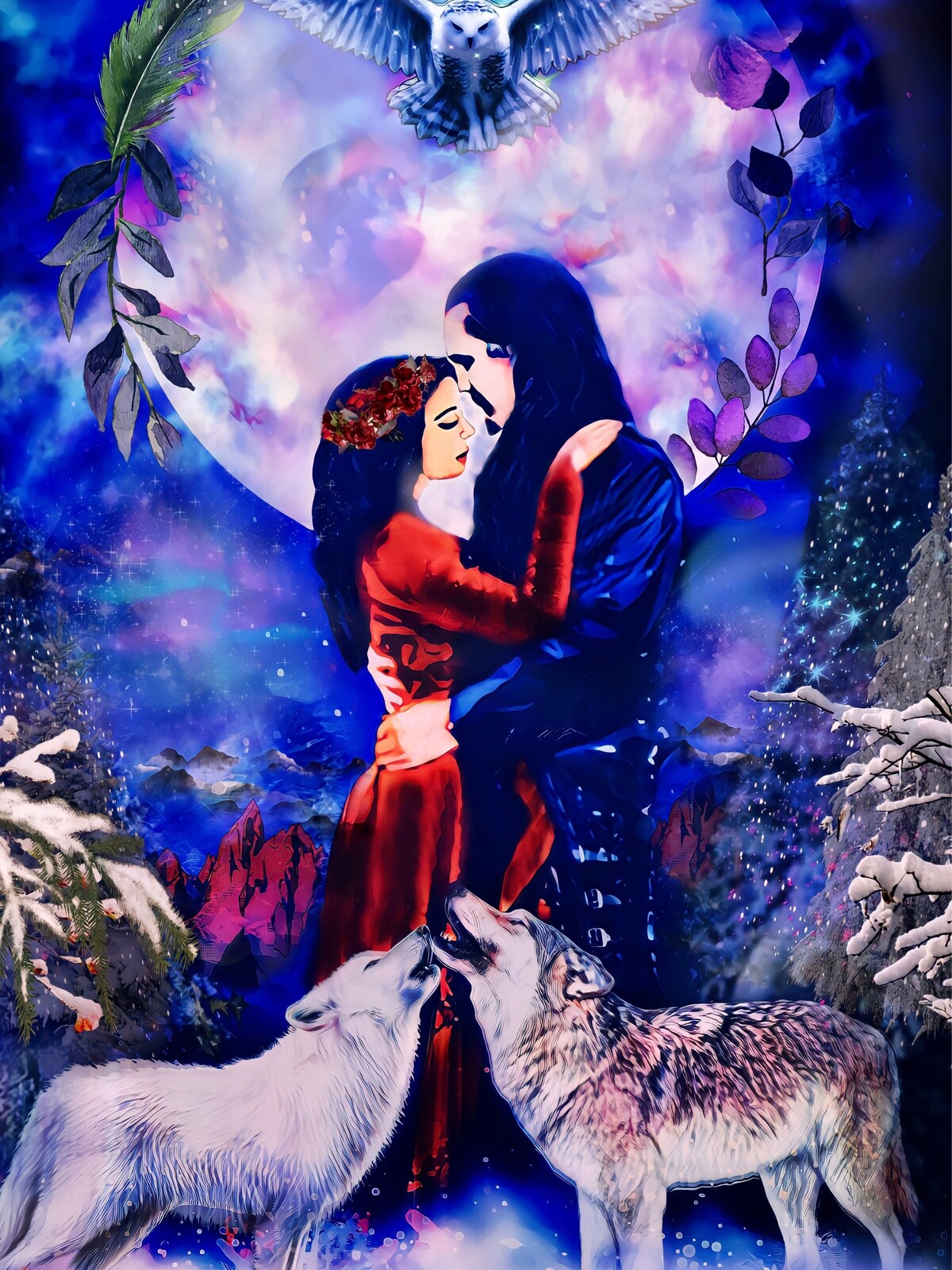 Alternate version… this version was made for a home tapestry print.