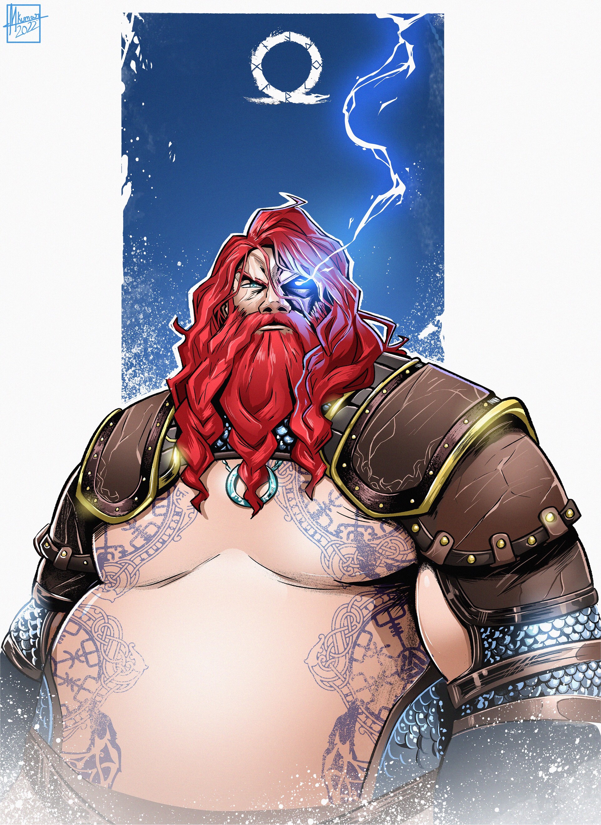 Fanart] Thor Odinson (by Deimos Art) : r/GodofWar
