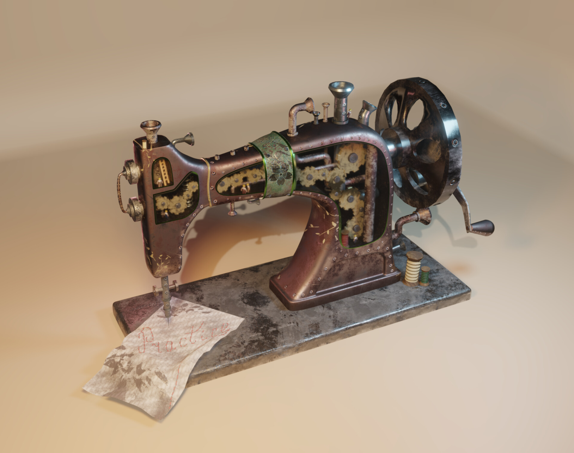 ArtStation Inside sewing machine