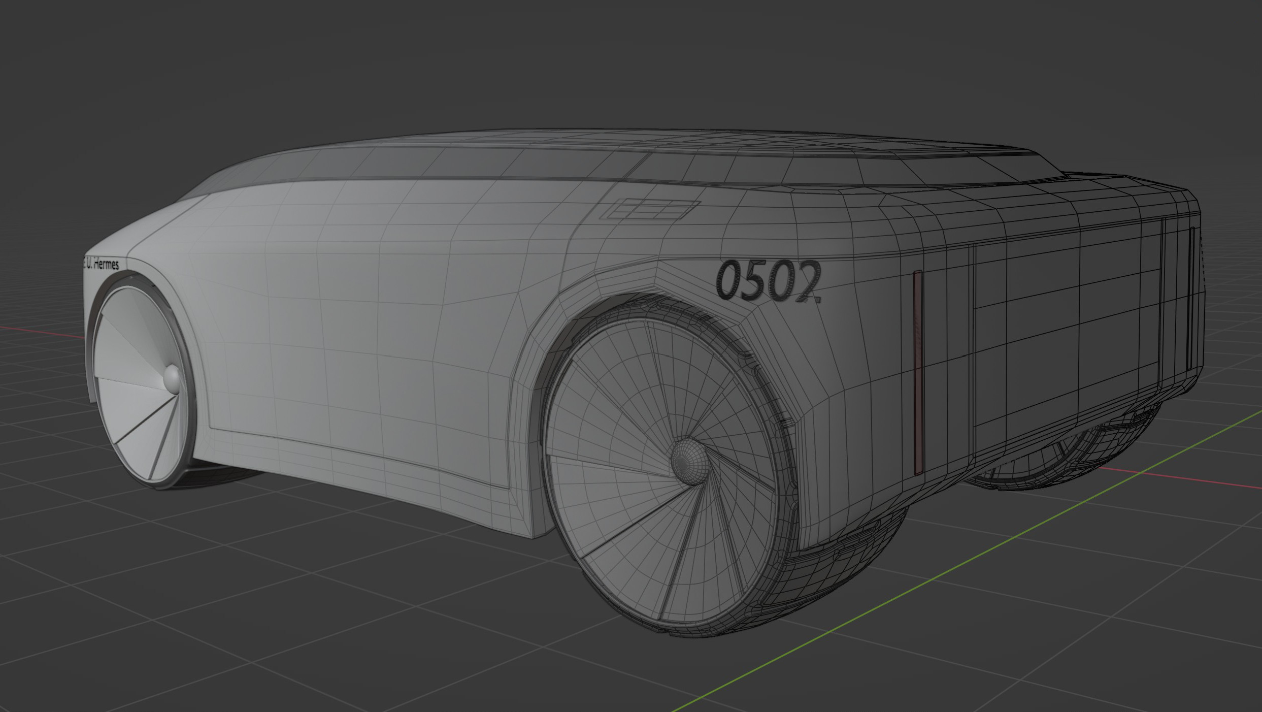 3D-Model (rear)
