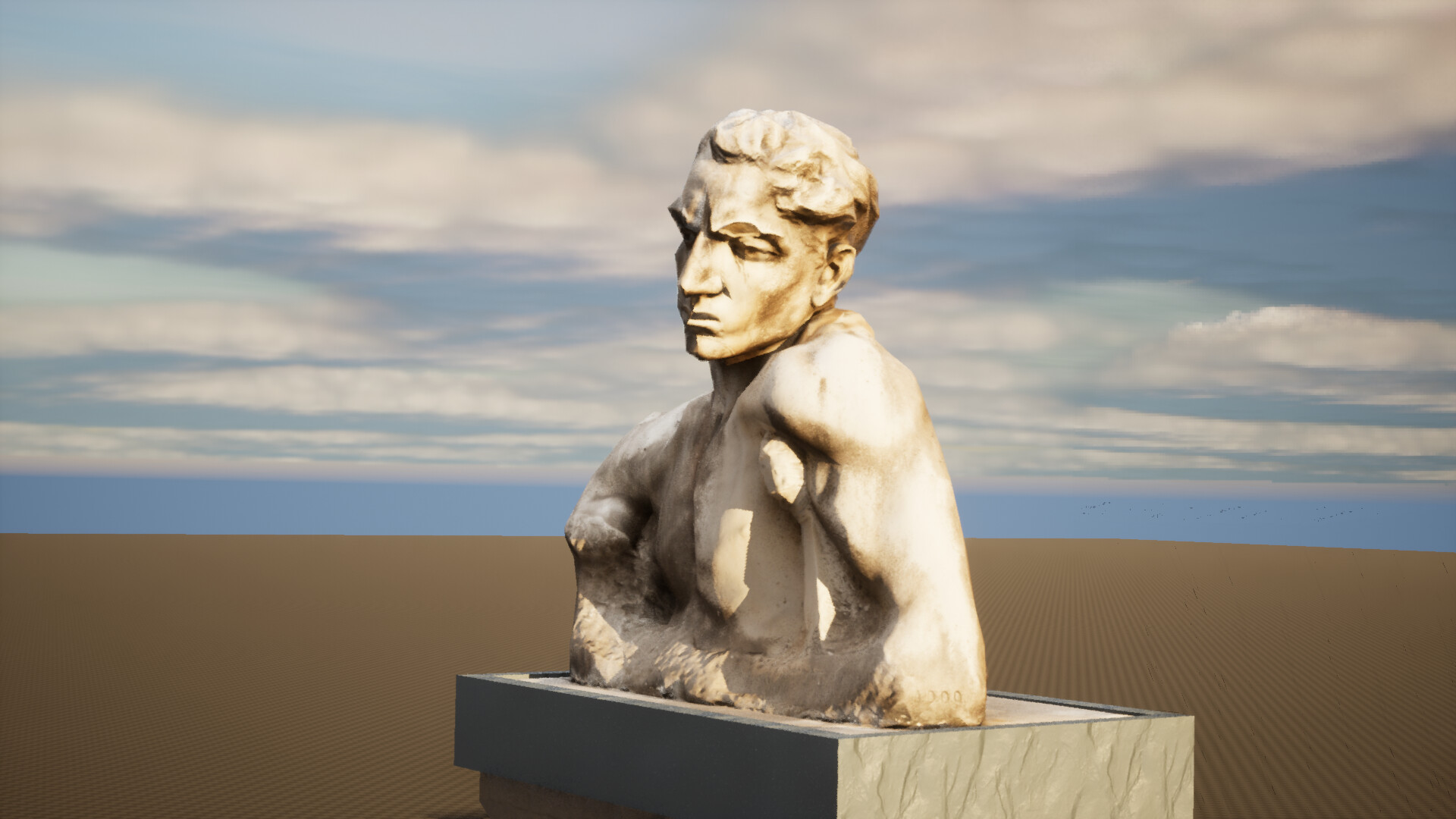 Mark Braasch Statue Photogrammetry RealityCapture/ UnrealEngine 5