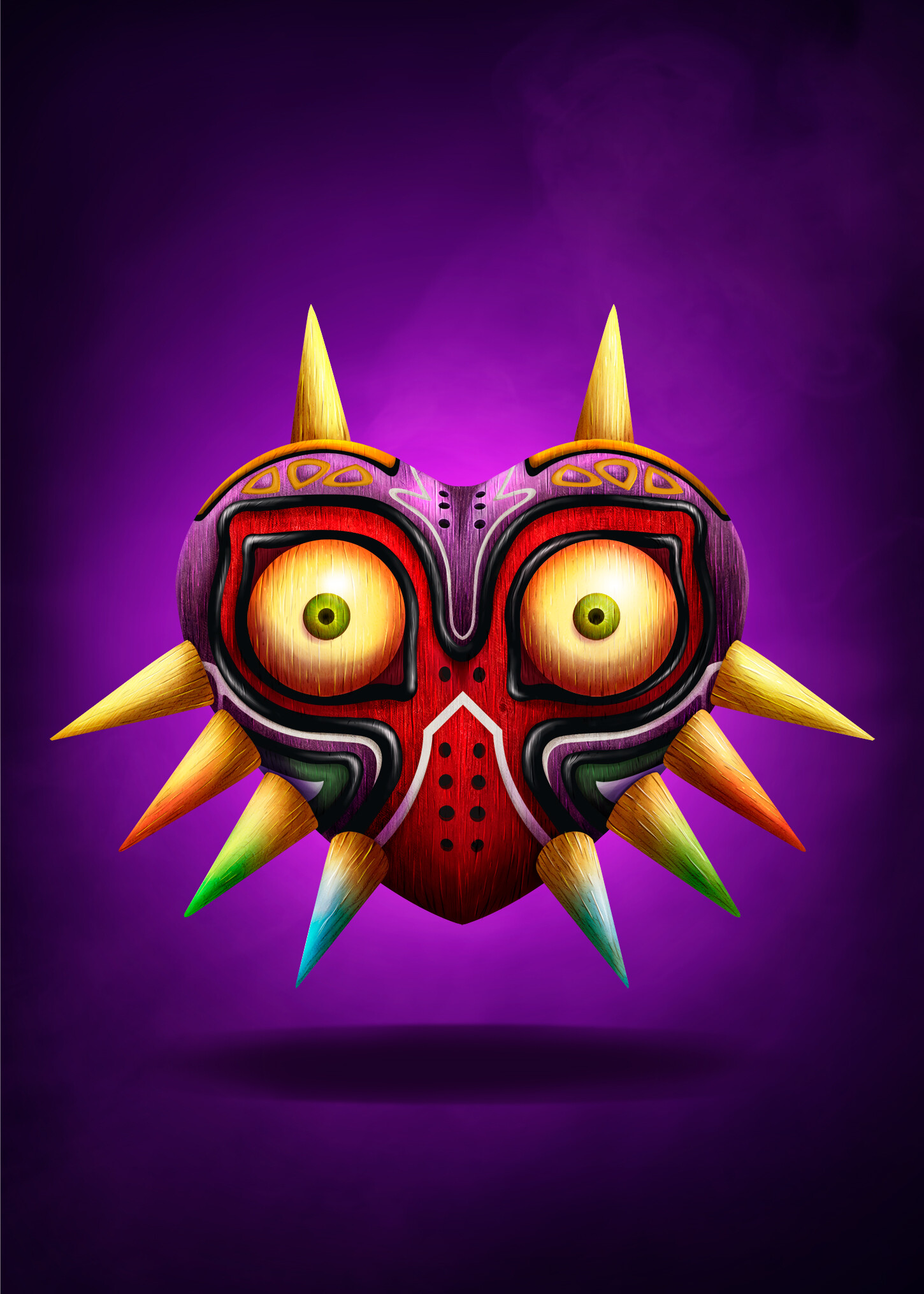 ArtStation - Majoras Mask prop Illustration