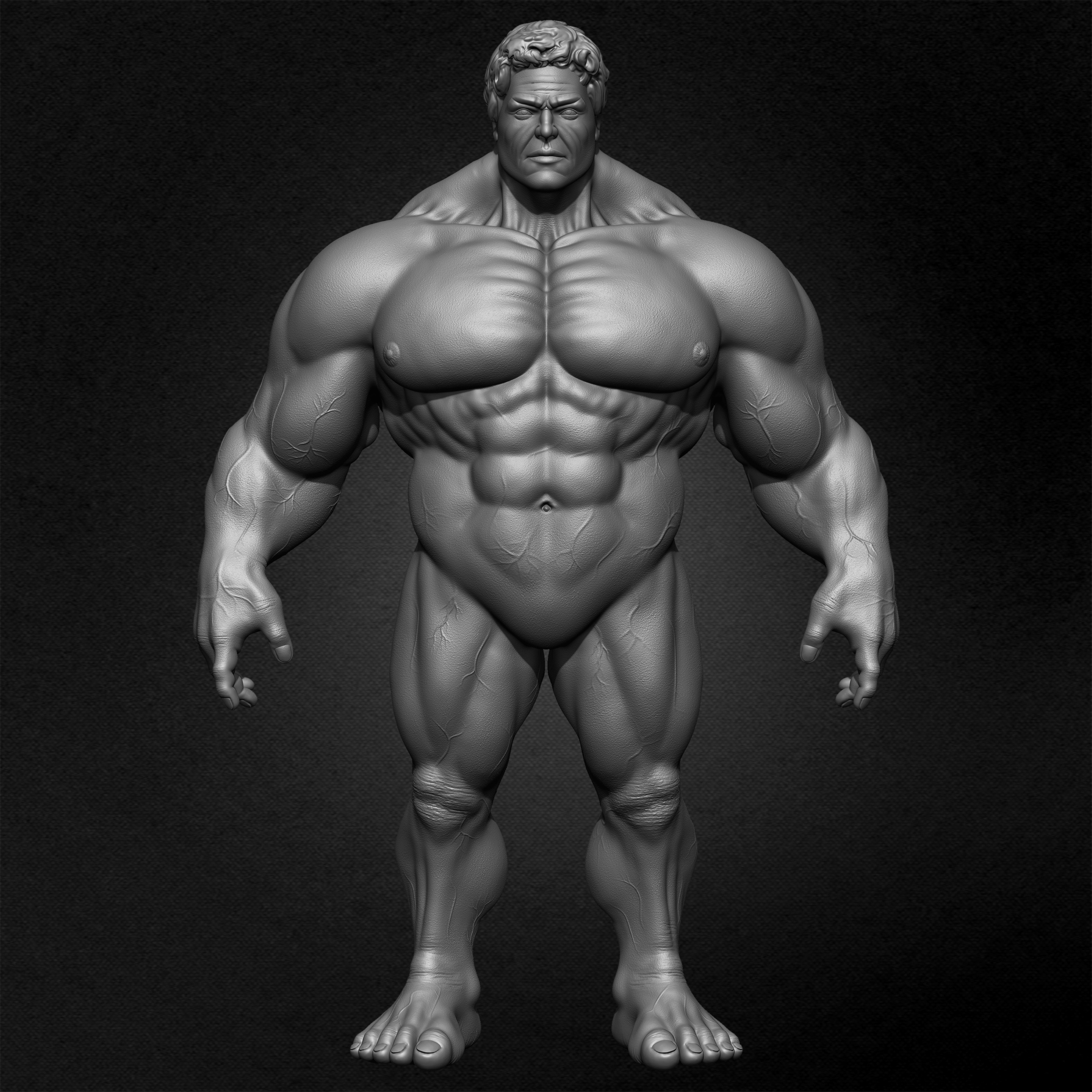 Super Human 3D Model sculpted by Yacine BRINIS 015