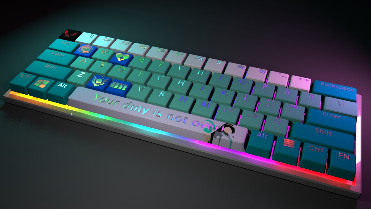 ArtStation 3D Valorant Keyboard