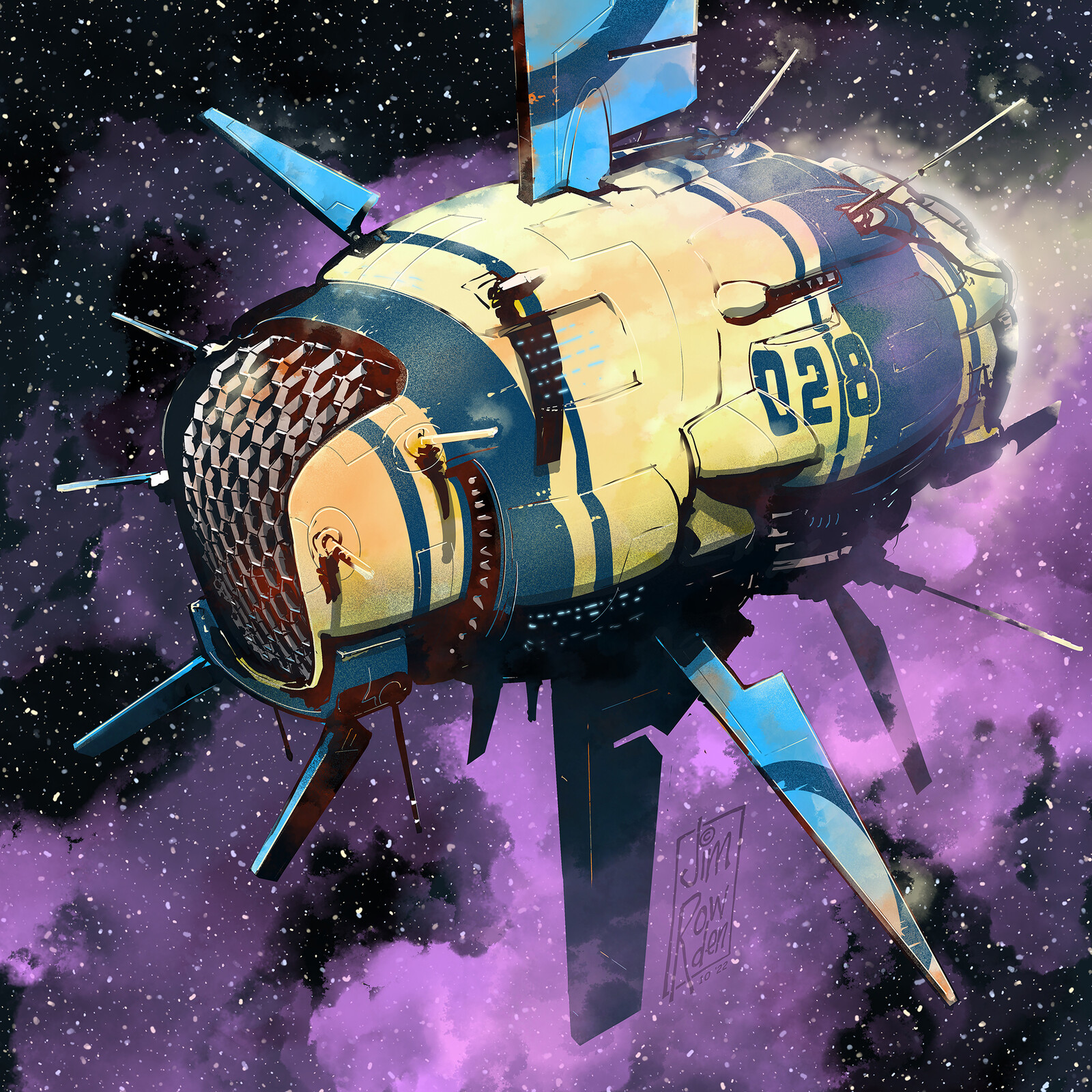 (Space)Ship 028 (Inktober 2022 - Day 9)