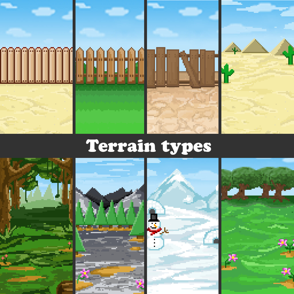 ArtStation 2D terrain types