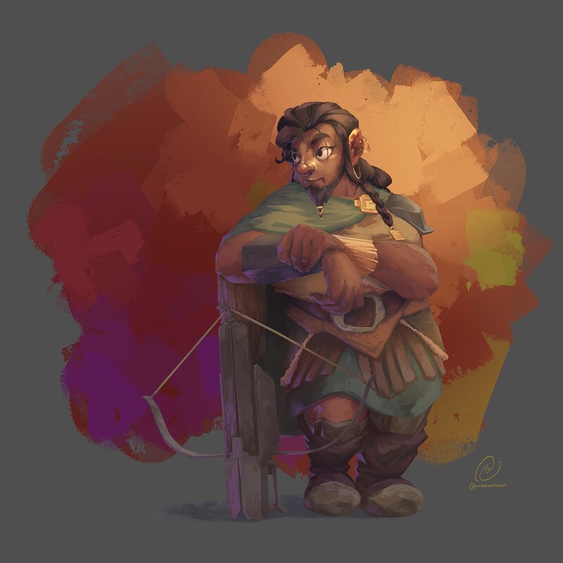 GMG Dwarf Woman and Crossbow