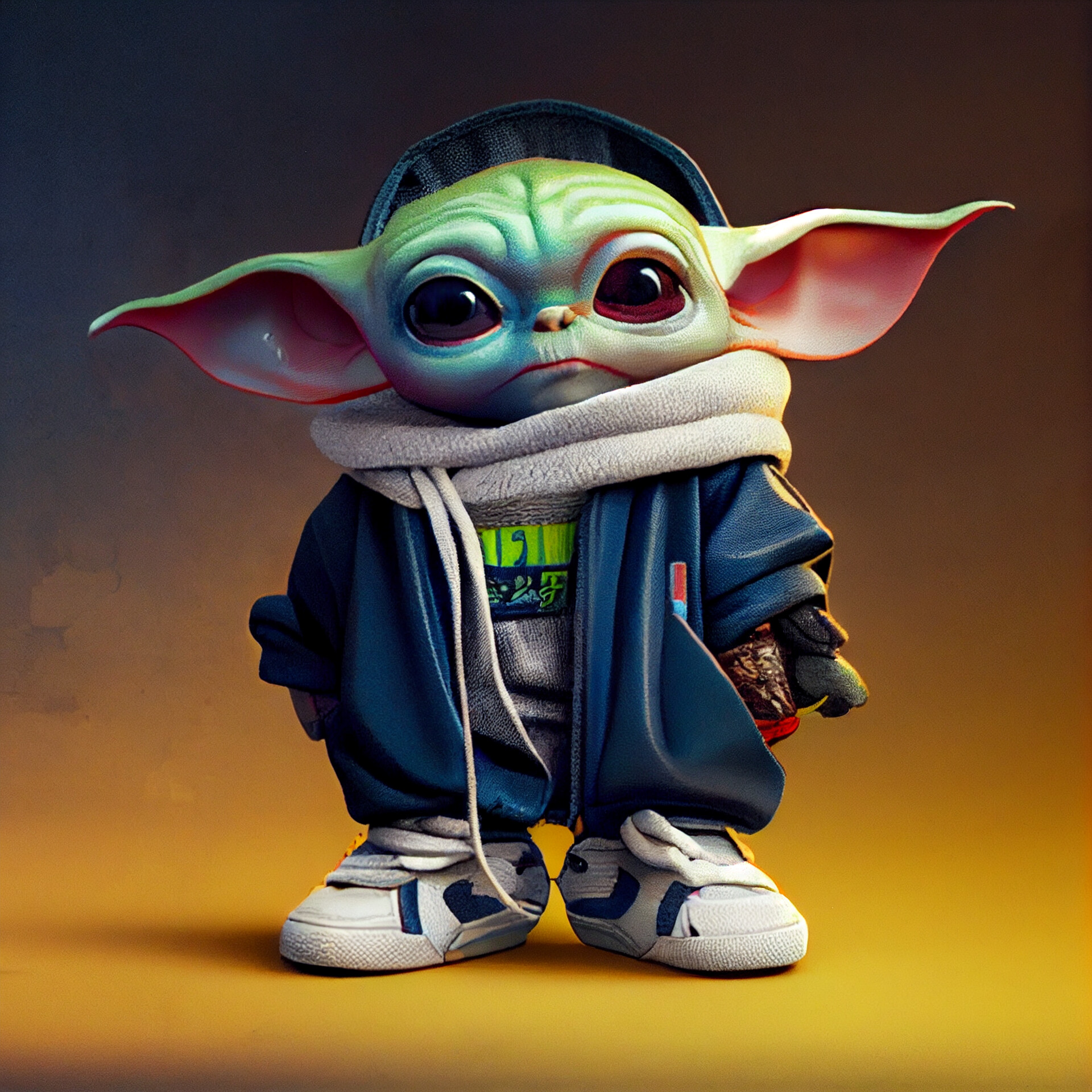 Cute baby shop yoda picture