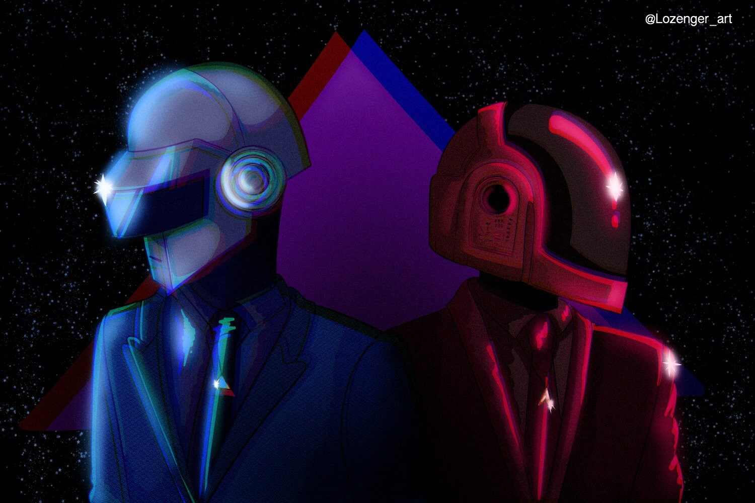 ArtStation - Daft Punk fan art (2019)