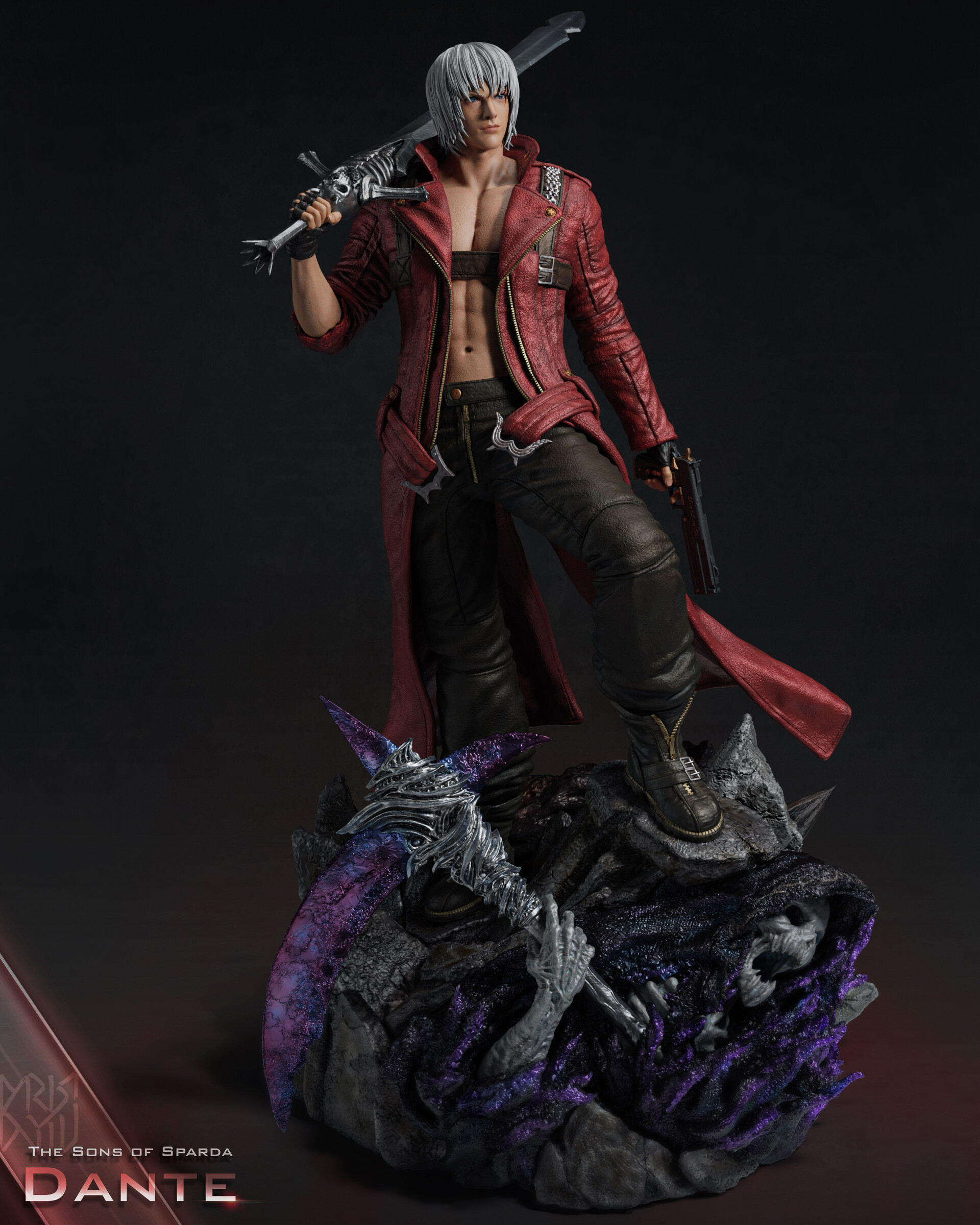 Dante Devil My Cry DMC game impressão 3D