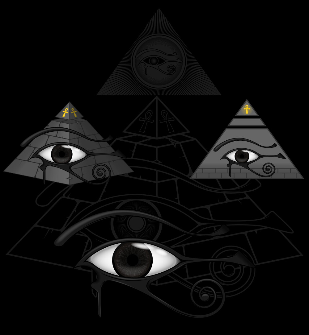 ojo de horus en piramide