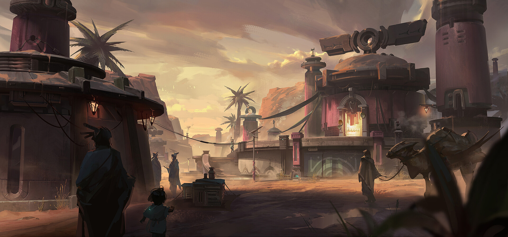 ArtStation 沙漠部落