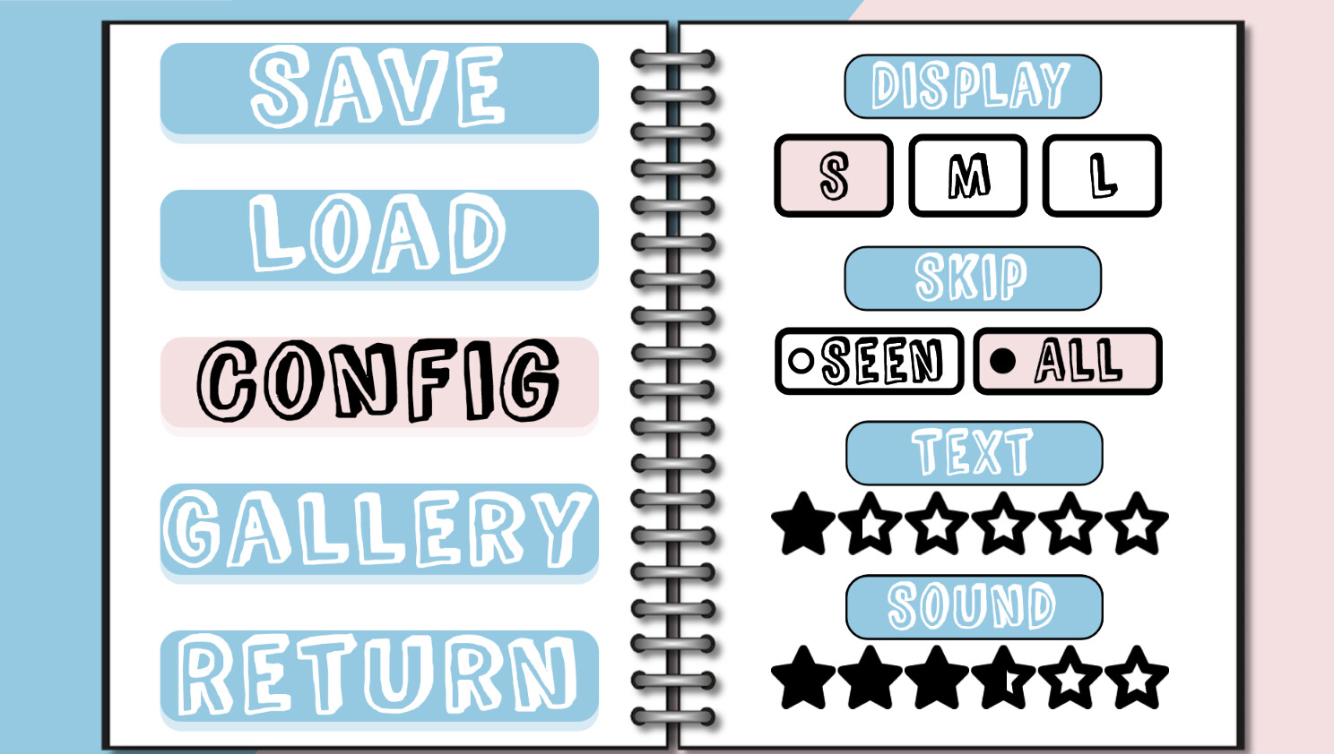 ArtStation - Visual Novel GUI Pack 016 | Renpy GUI Template 016