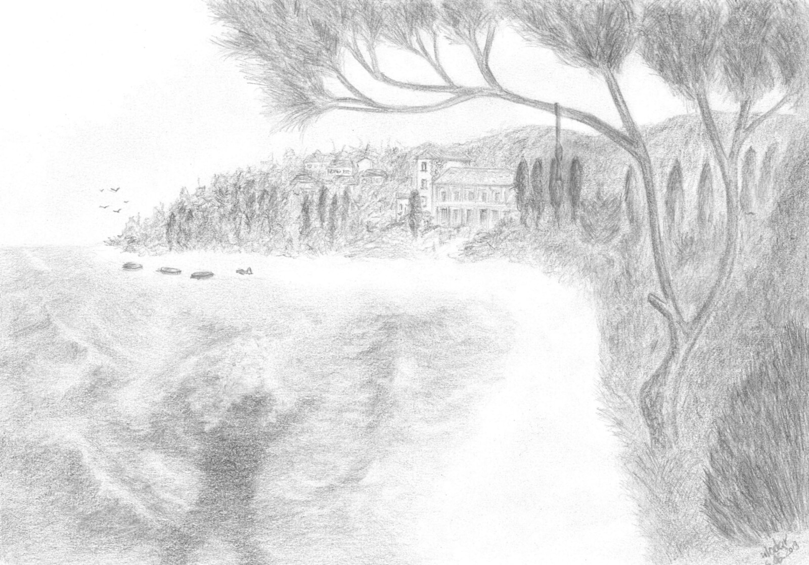 Adria - a pencil sketch