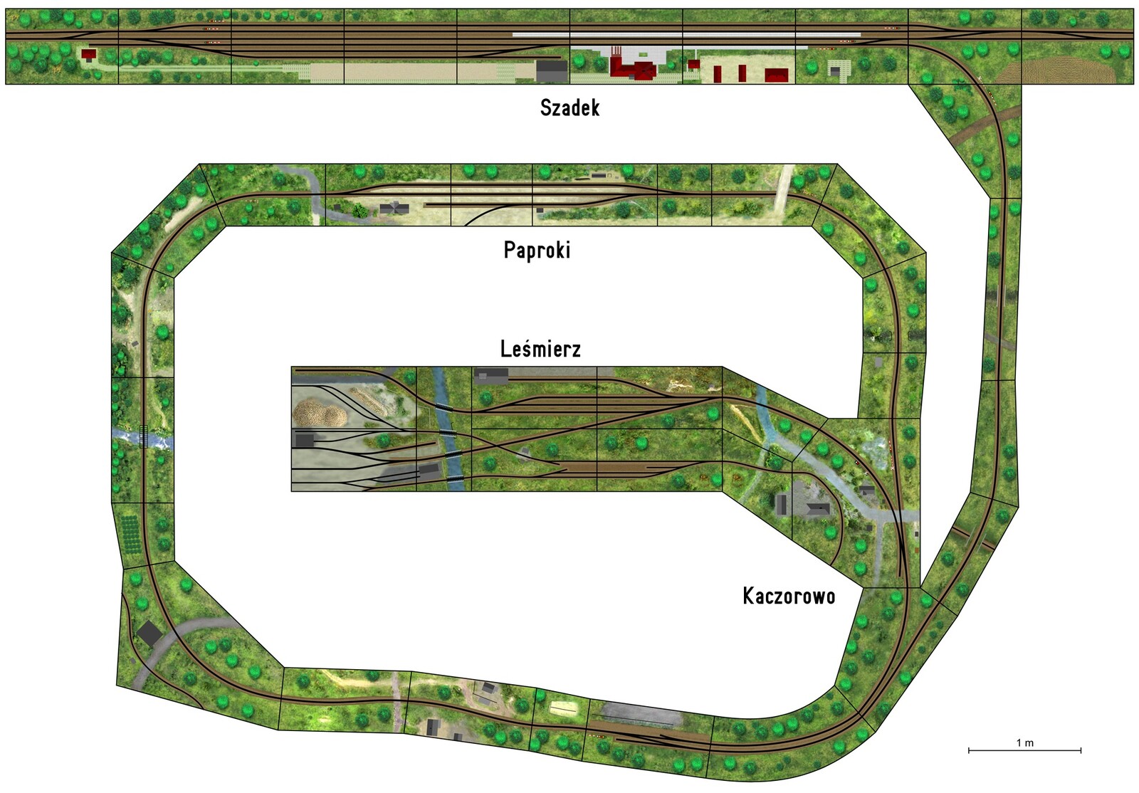 Model railway layout plan