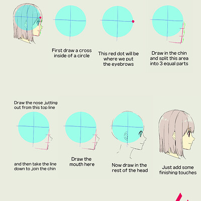 ArtStation - How to draw hair in action scenes