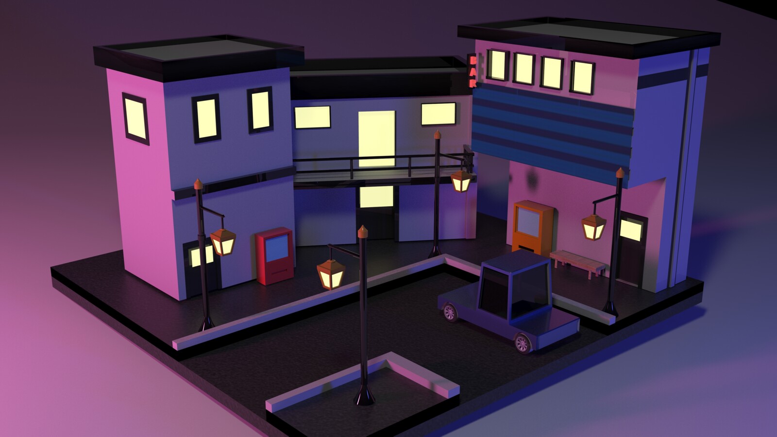 Stylized Model Poly Modeling made in 3Dmax