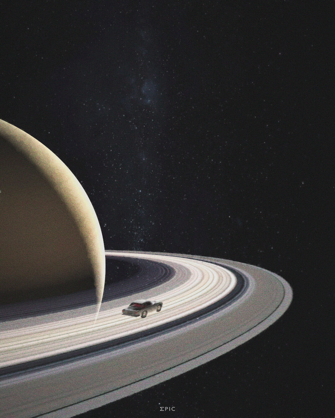 ArtStation Driving around Saturn