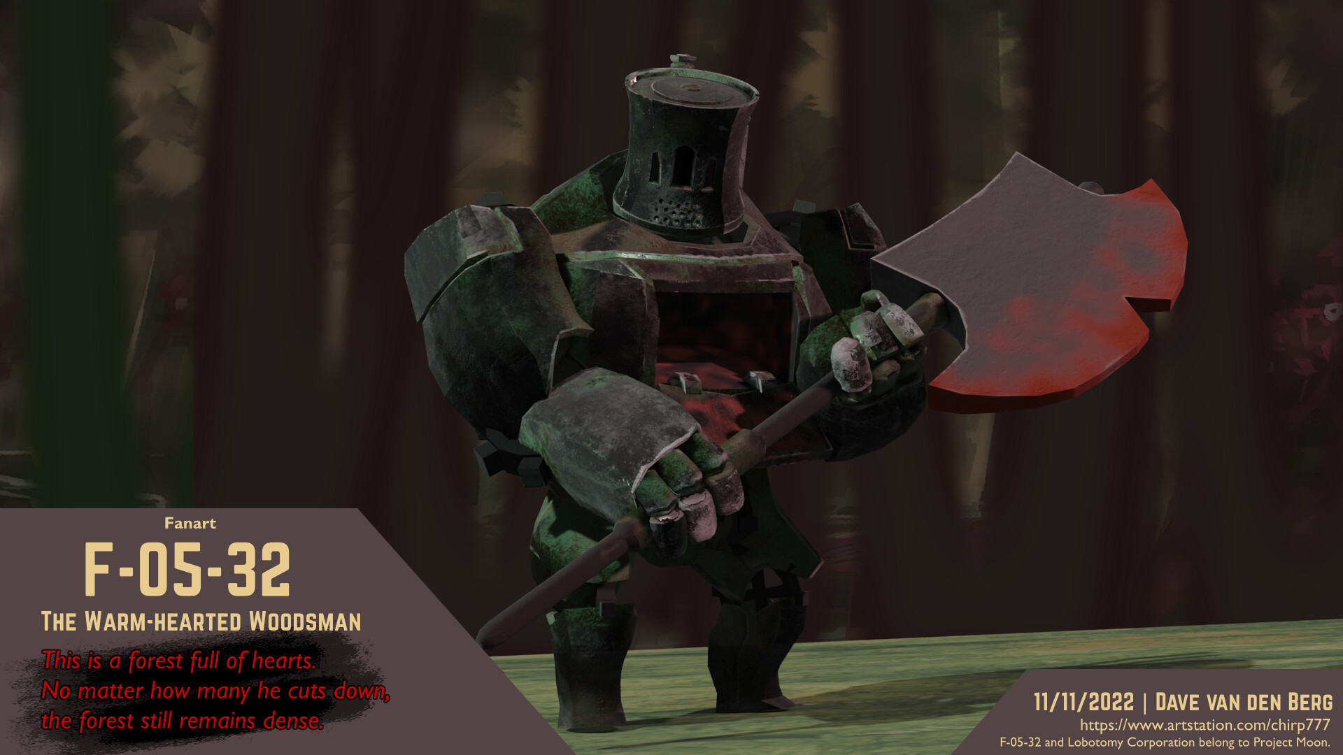 ArtStation - (3D) F-05-32 "The Warm-hearted Woodsman"