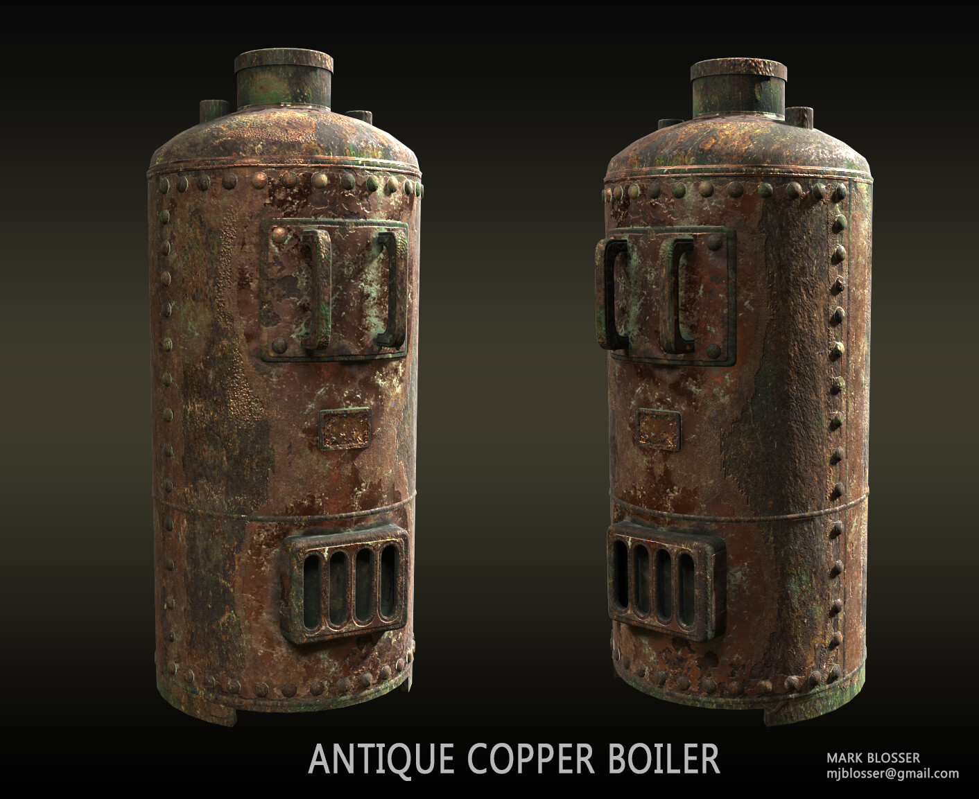 ArtStation Antique Copper Boiler