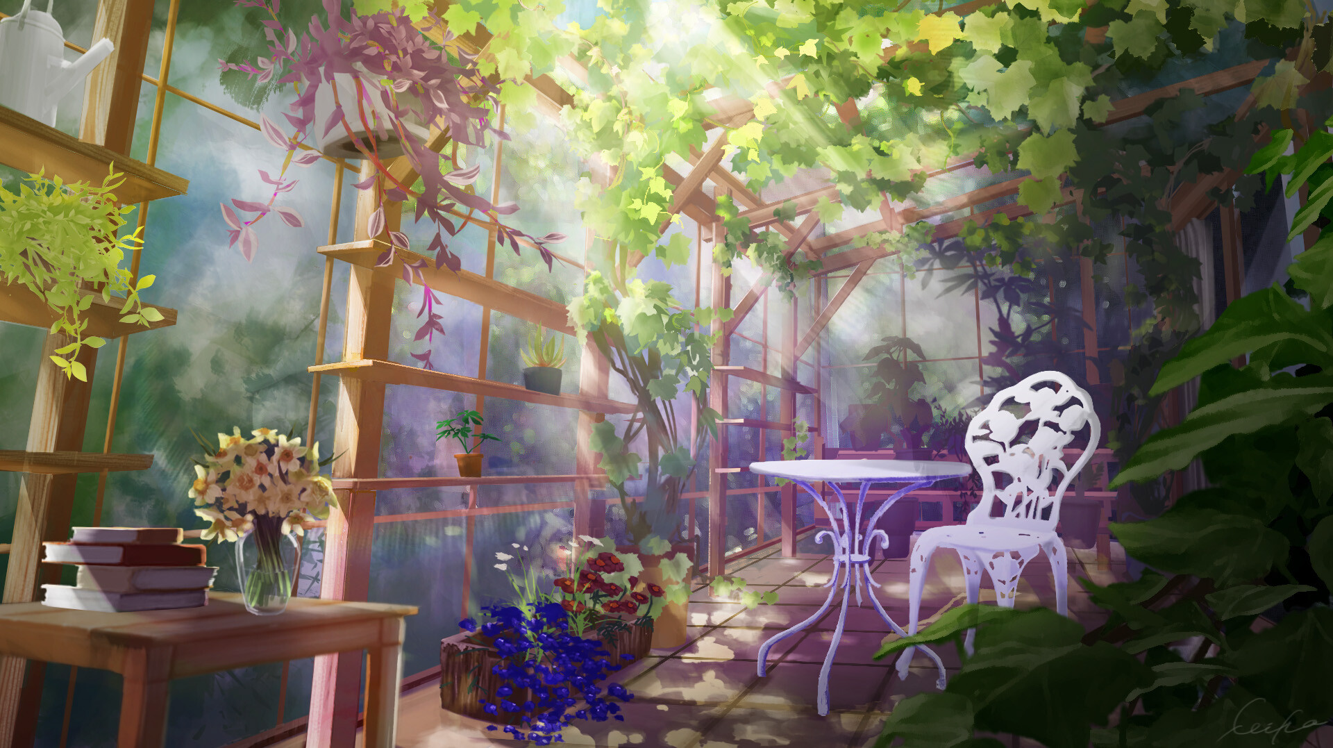 ArtStation - Indoor garden【personal work】
