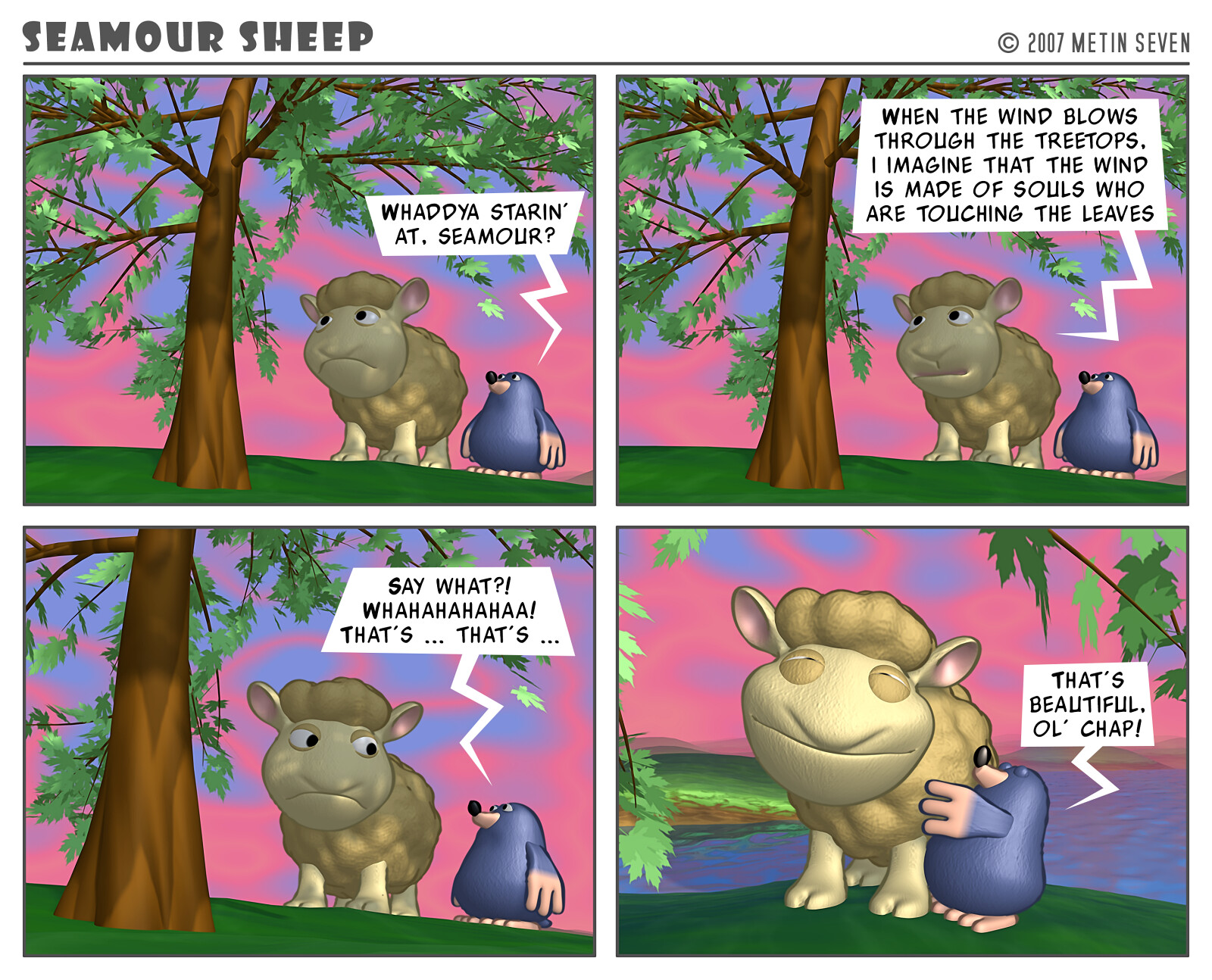 Seamour Sheep and Marty Mole comic strip episode: Souls