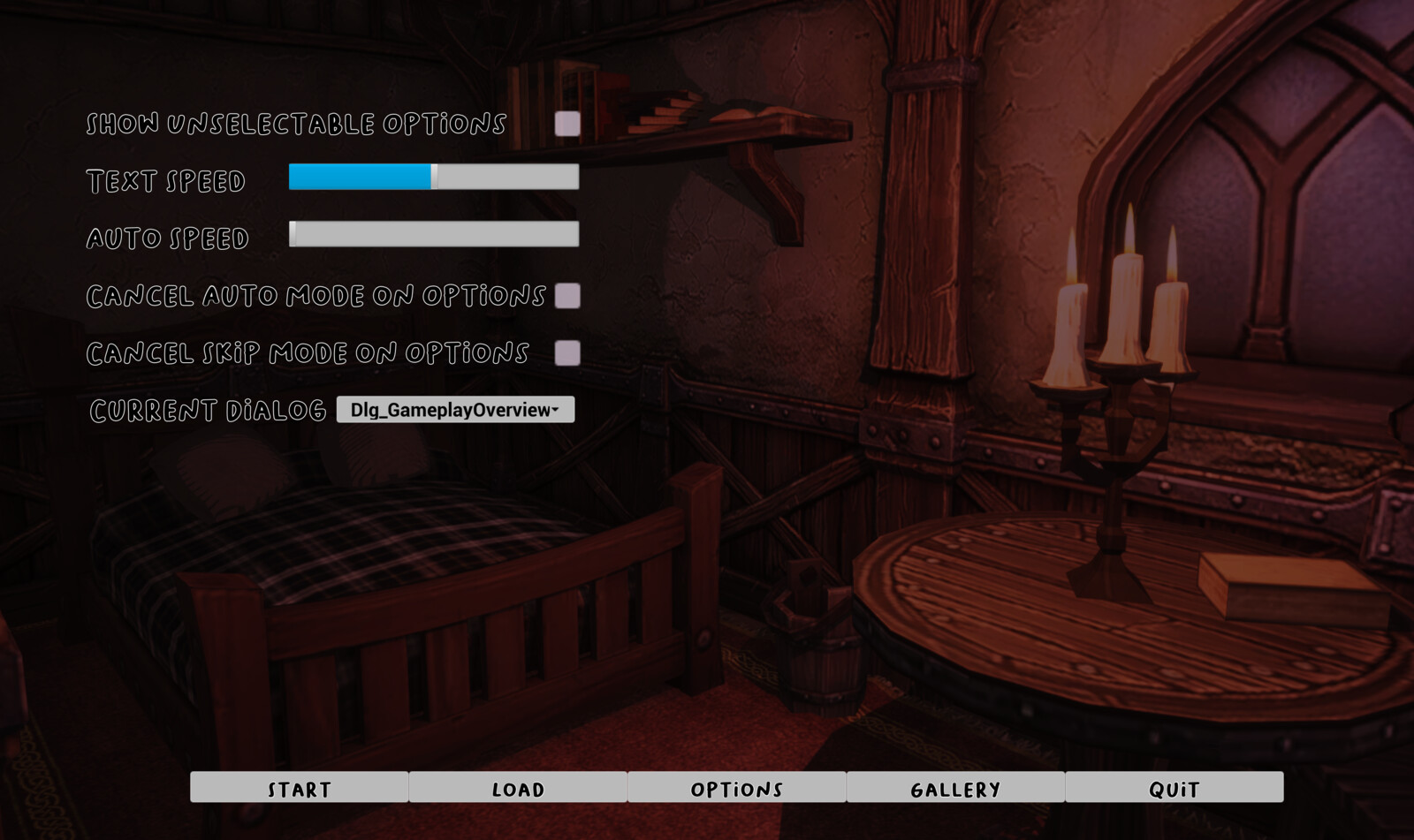 Settings Menu