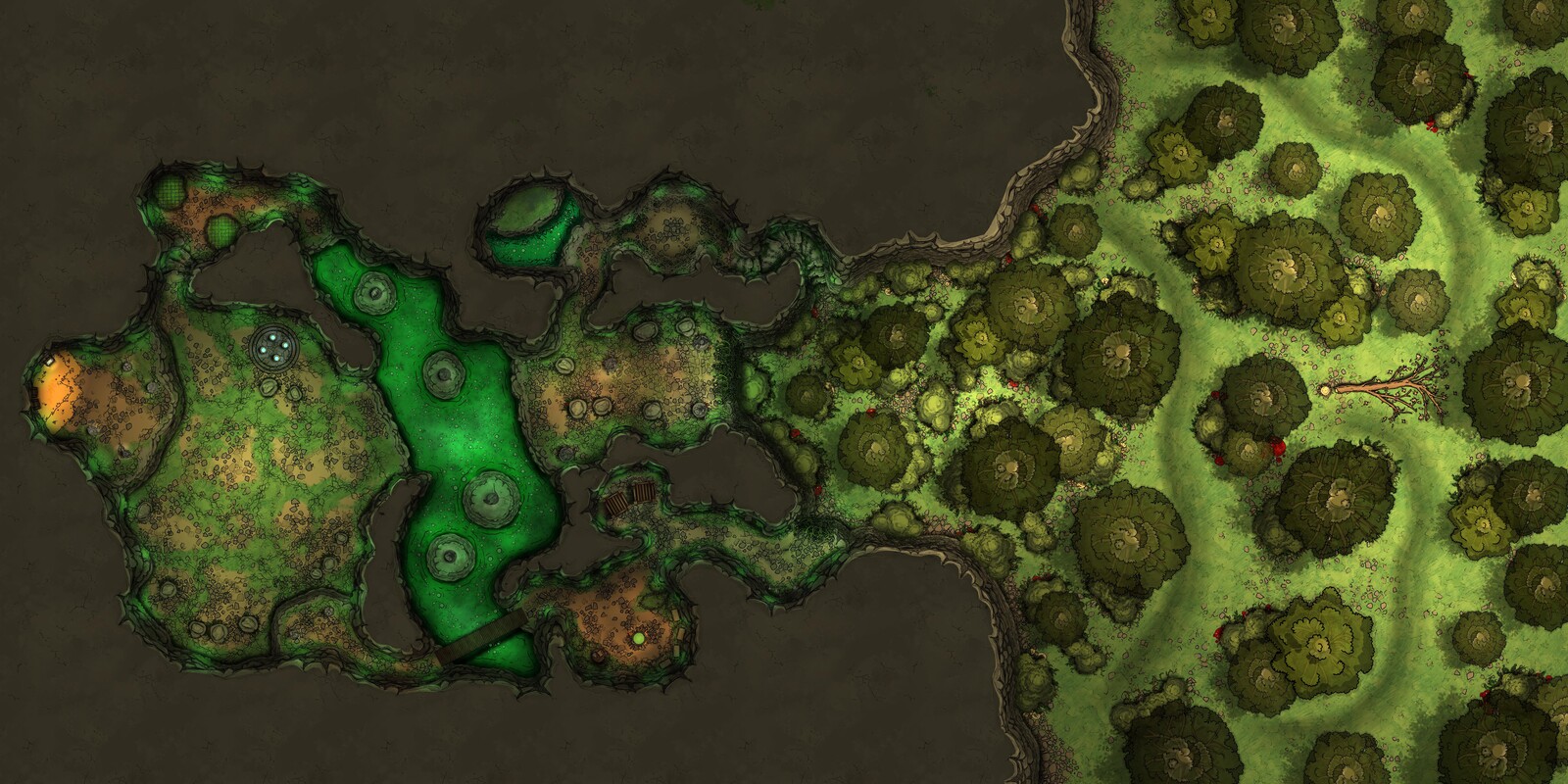 Green Dragon Lair from SDW [140 x 70]