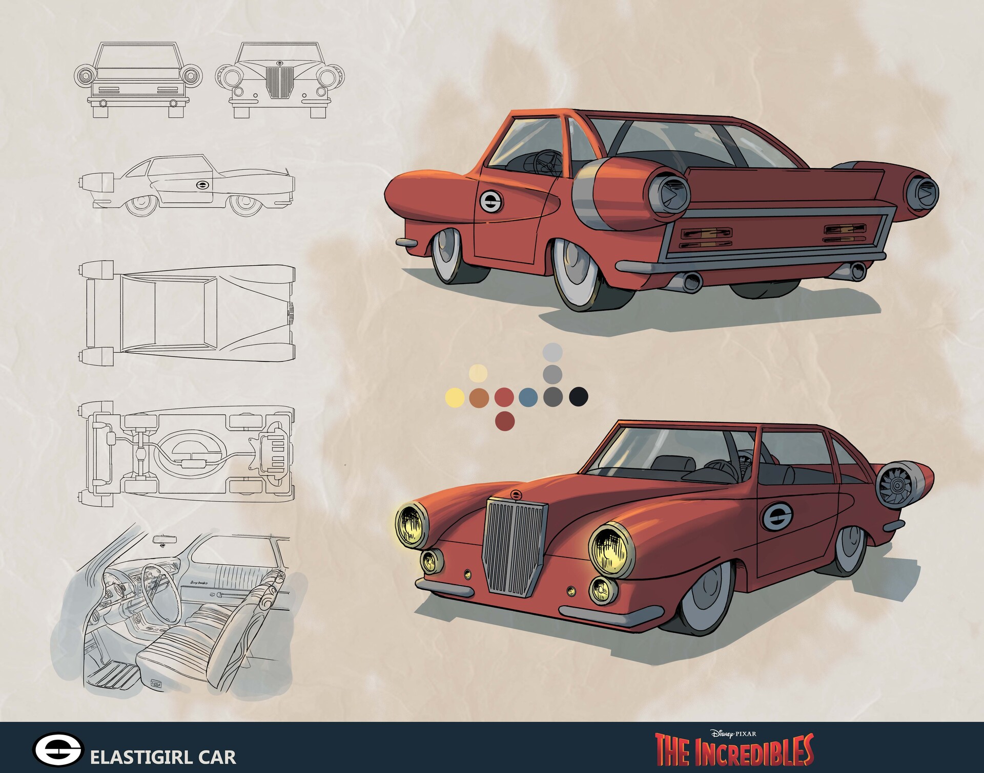 ArtStation - Elastigirl car